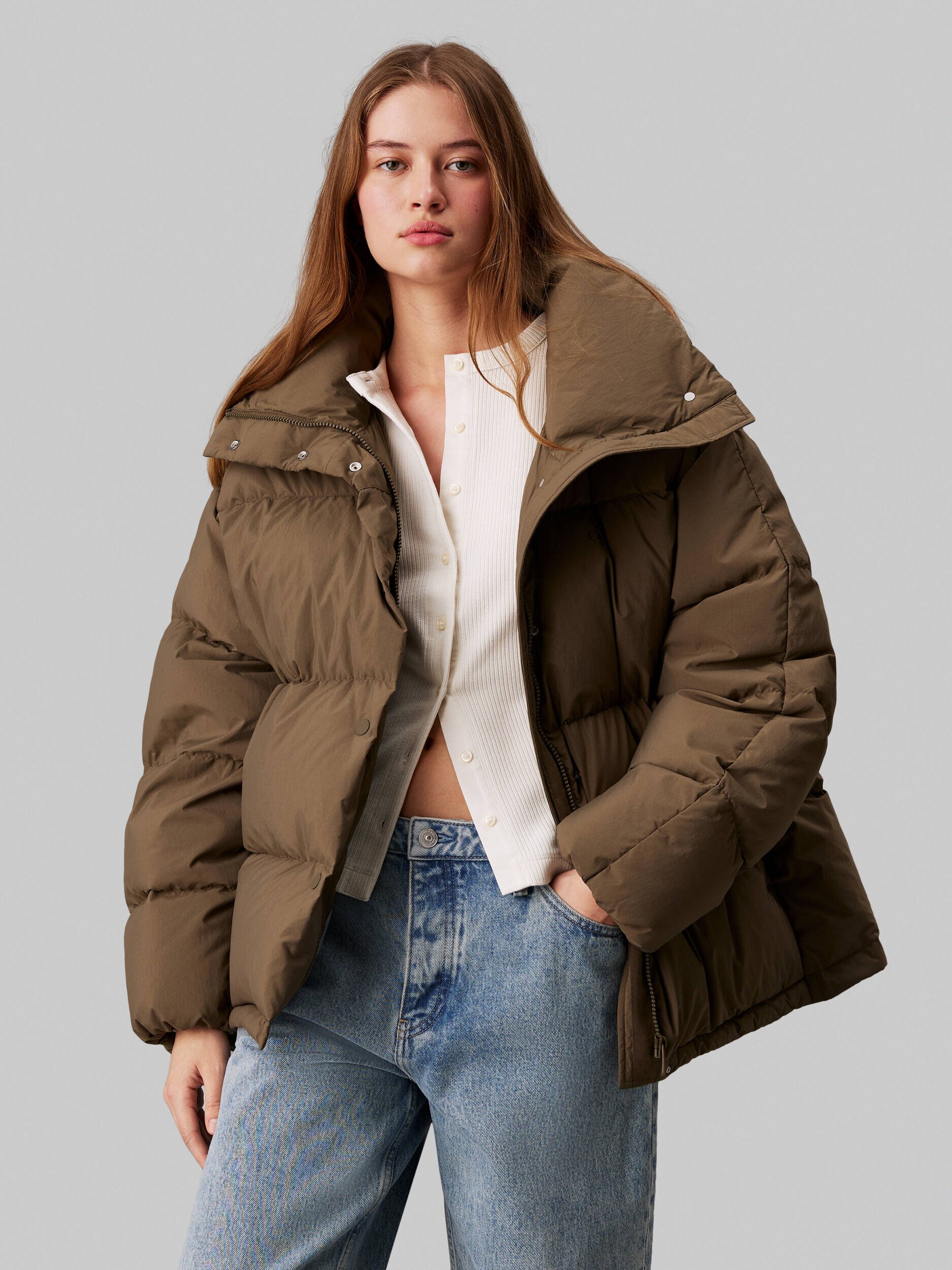 Calvin Klein Jeans De puf geacă | Relaxed fit