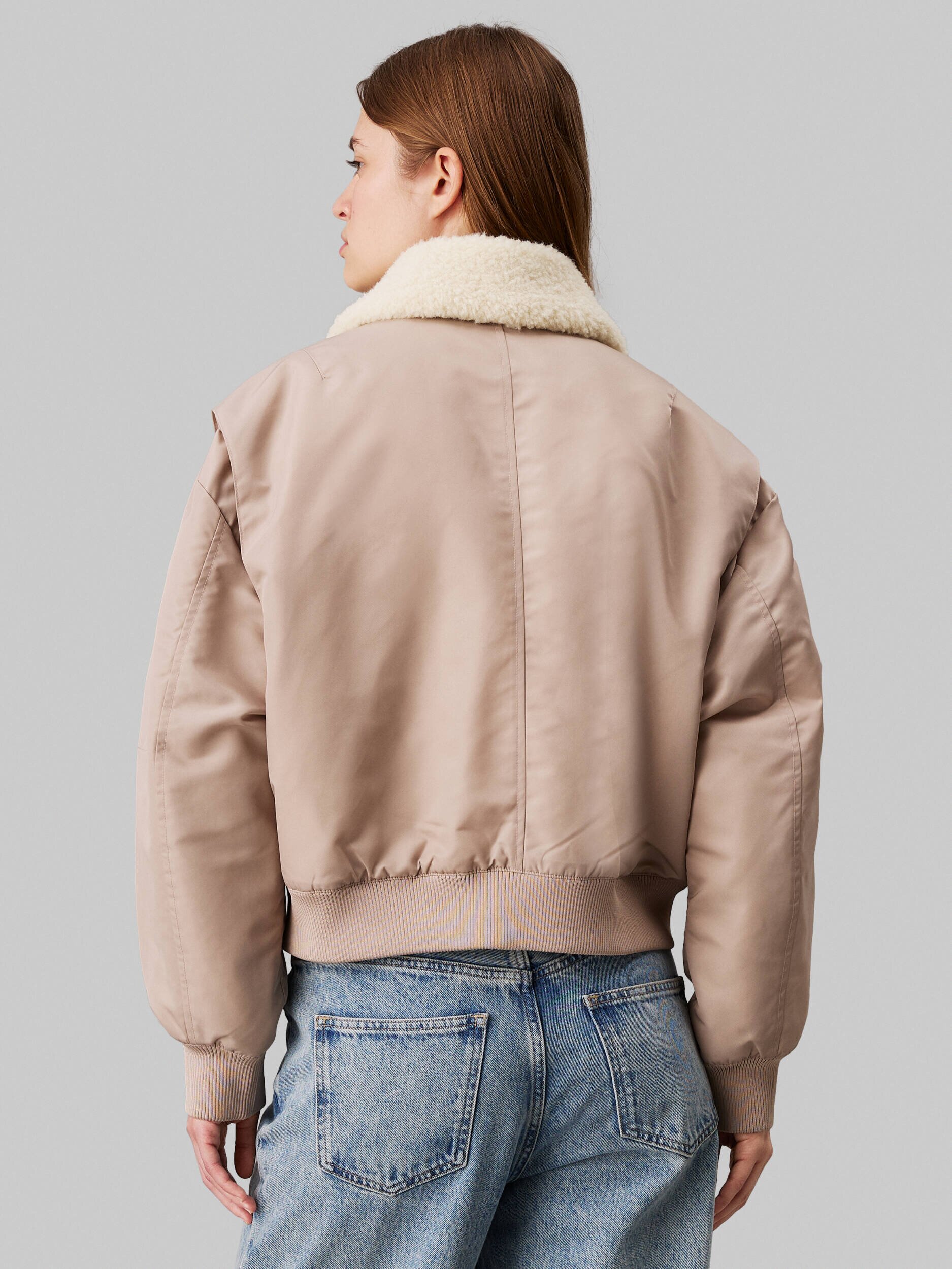 Calvin Klein Jeans De satin geacă | Loose fit