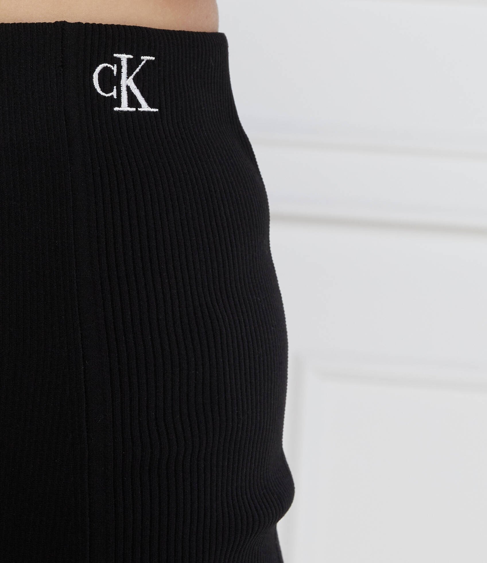 Calvin Klein Jeans Fustă BACK ZIP KNITTED