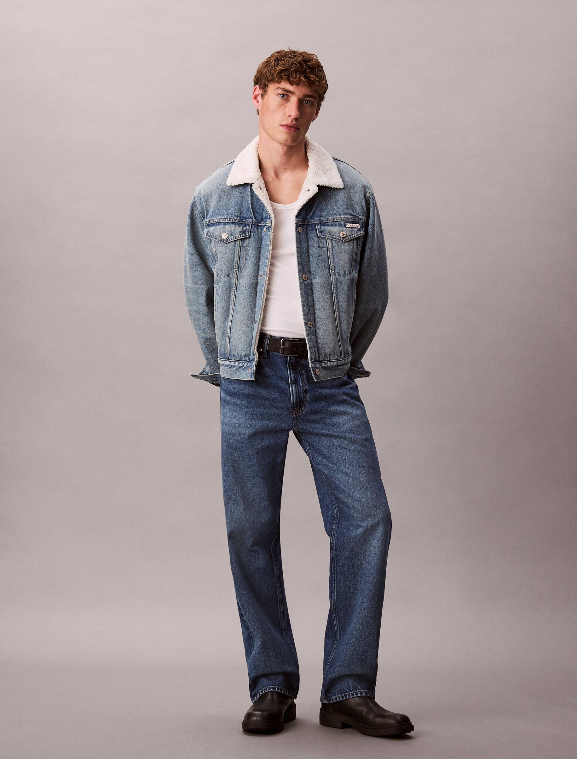 Calvin Klein Jeans Geacă de blug 90S SHERPA TRUCKER | regular fit | shearling