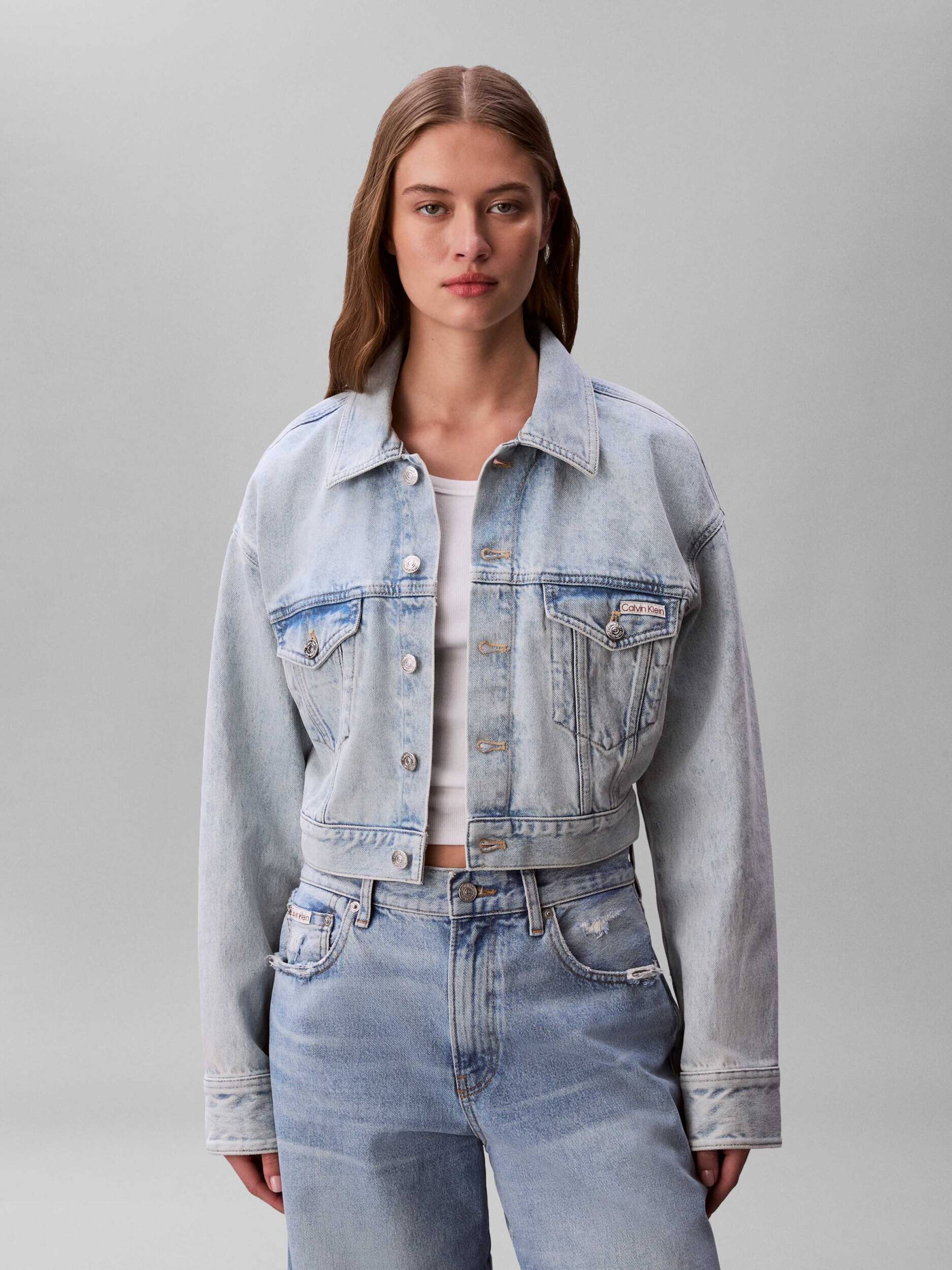 Calvin Klein Jeans Geacă de blug | Cropped Fit