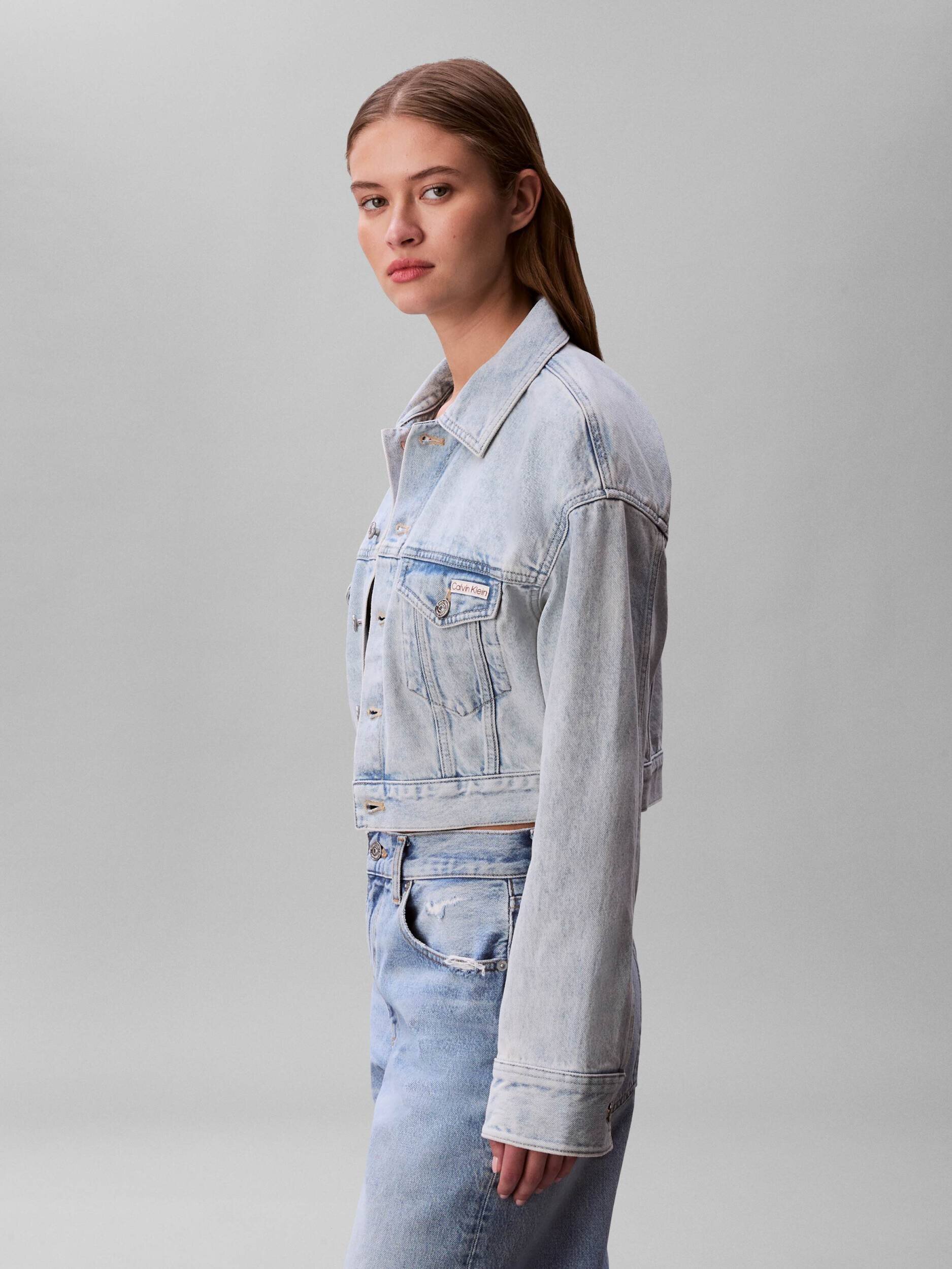 Calvin Klein Jeans Geacă de blug | Cropped Fit