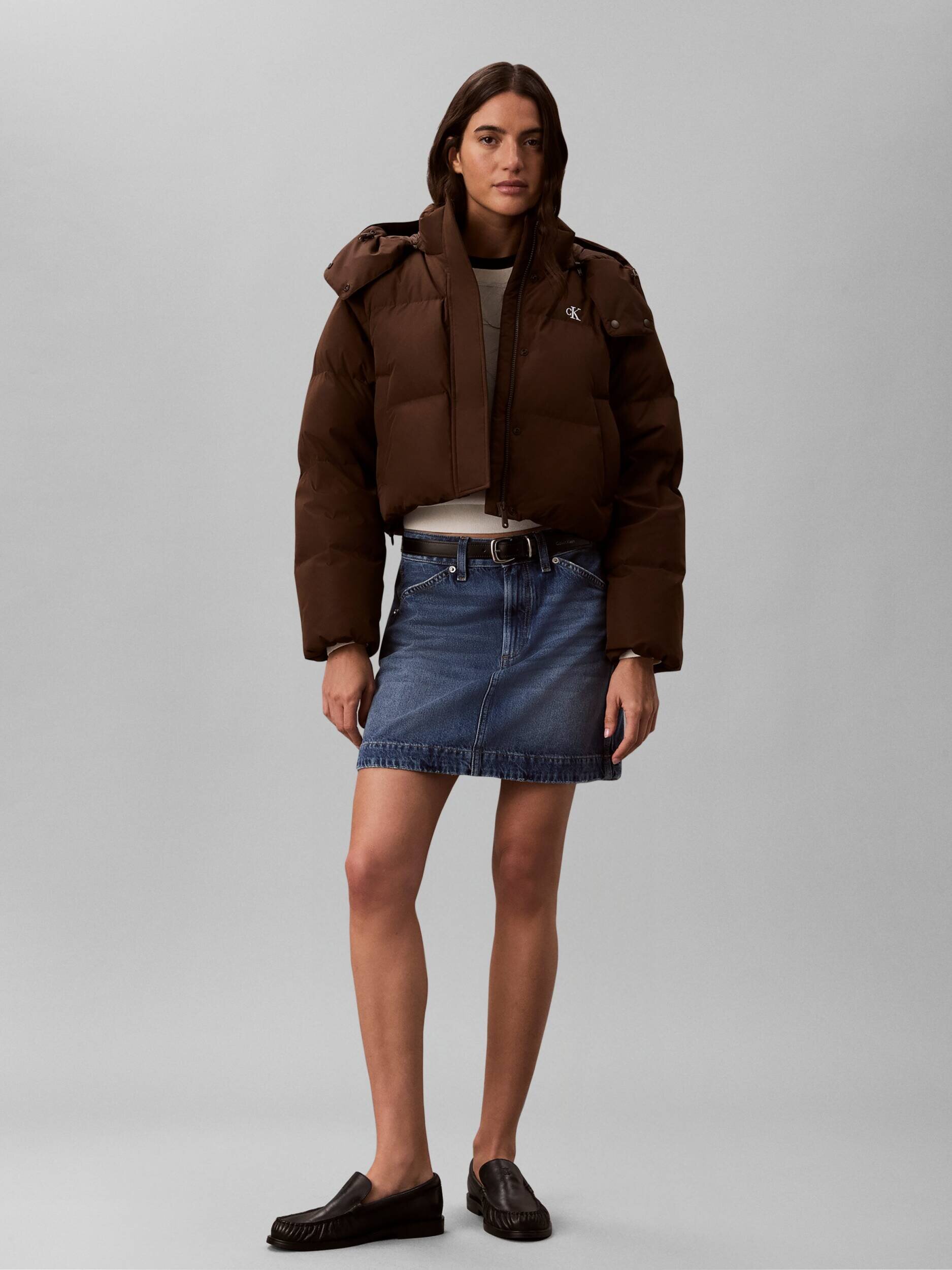 Calvin Klein Jeans Geacă de puf 2w1 | Cropped Fit