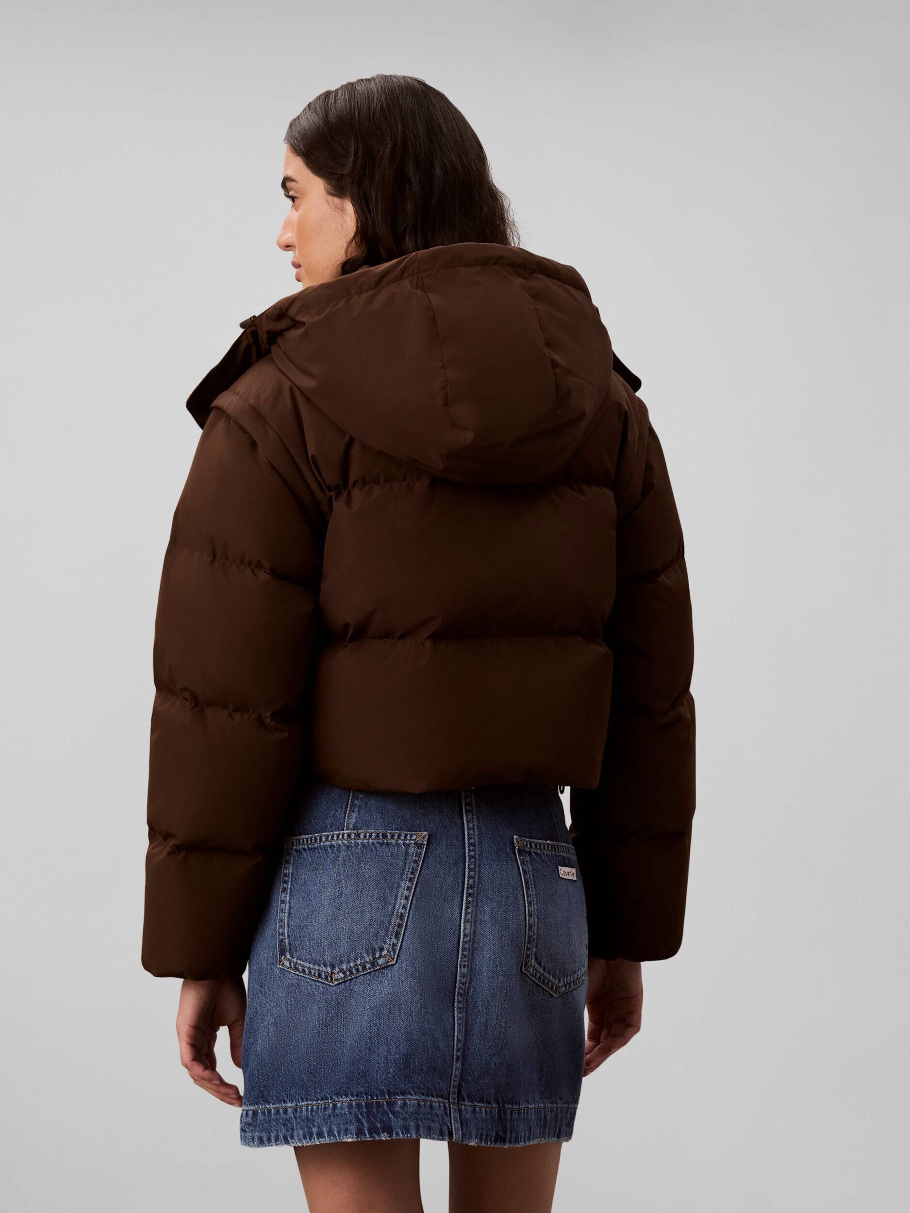 Calvin Klein Jeans Geacă de puf 2w1 | Cropped Fit
