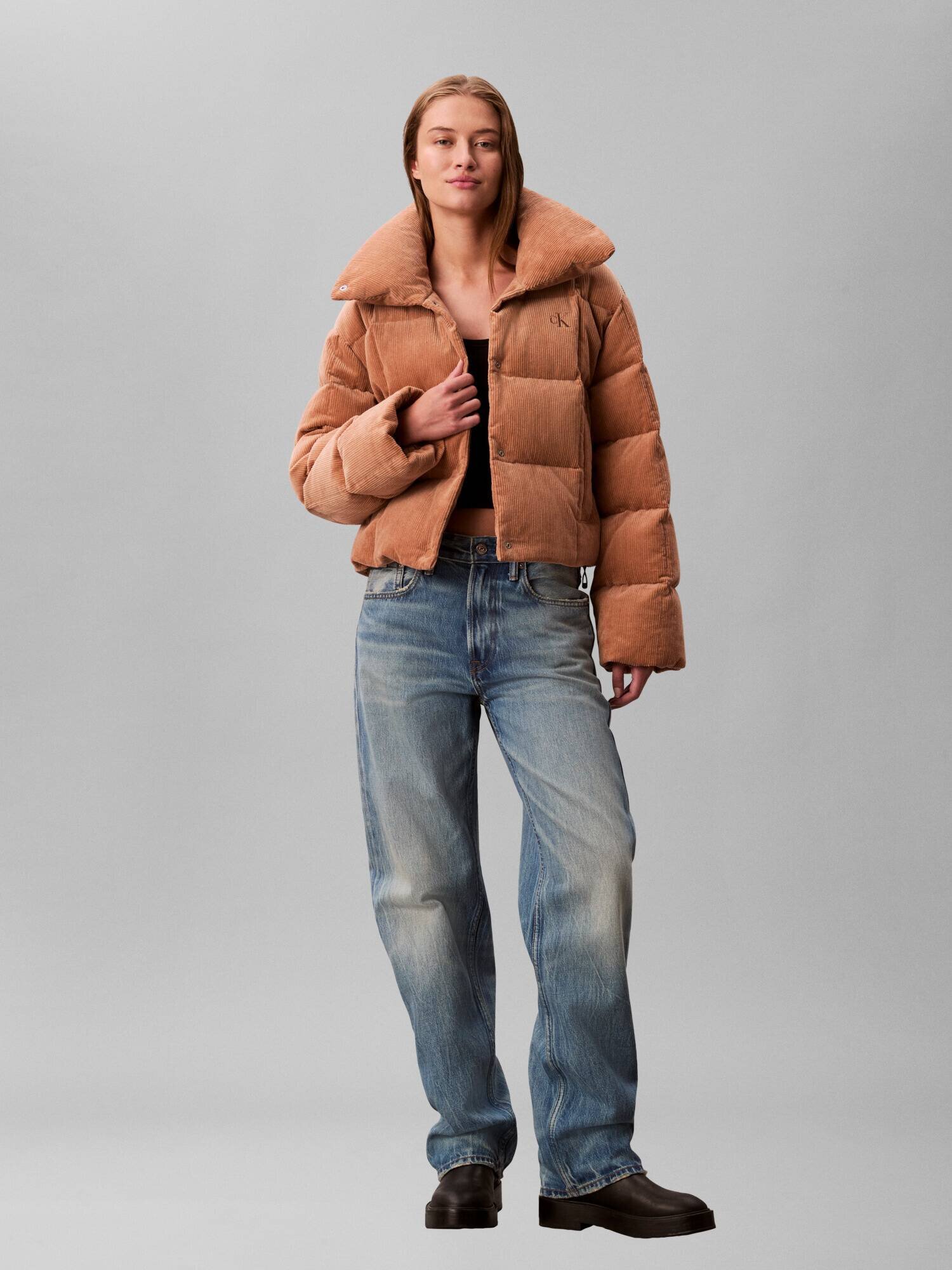 Calvin Klein Jeans Geacă de puf | Relaxed fit | catifea reiată
