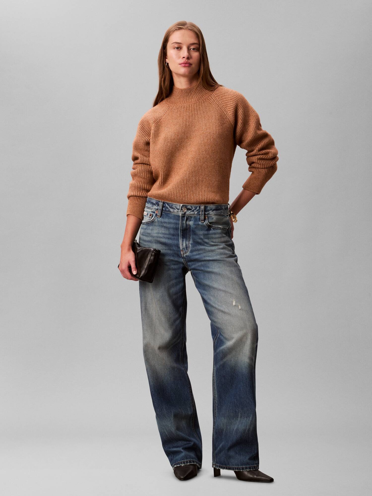Calvin Klein Jeans Guler înalt | regular fit cu adaos de lână