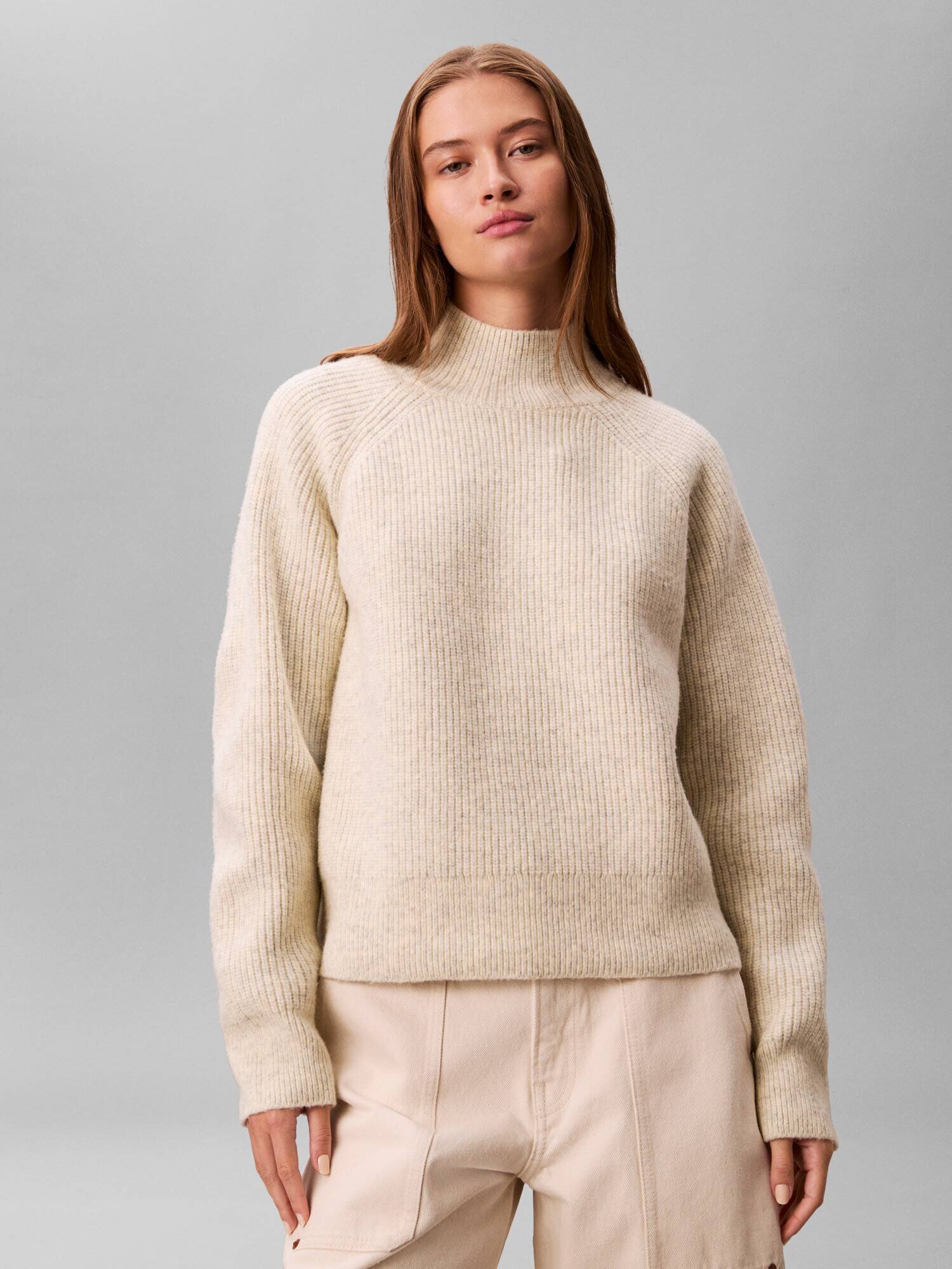 Calvin Klein Jeans Guler înalt | regular fit cu adaos de lână