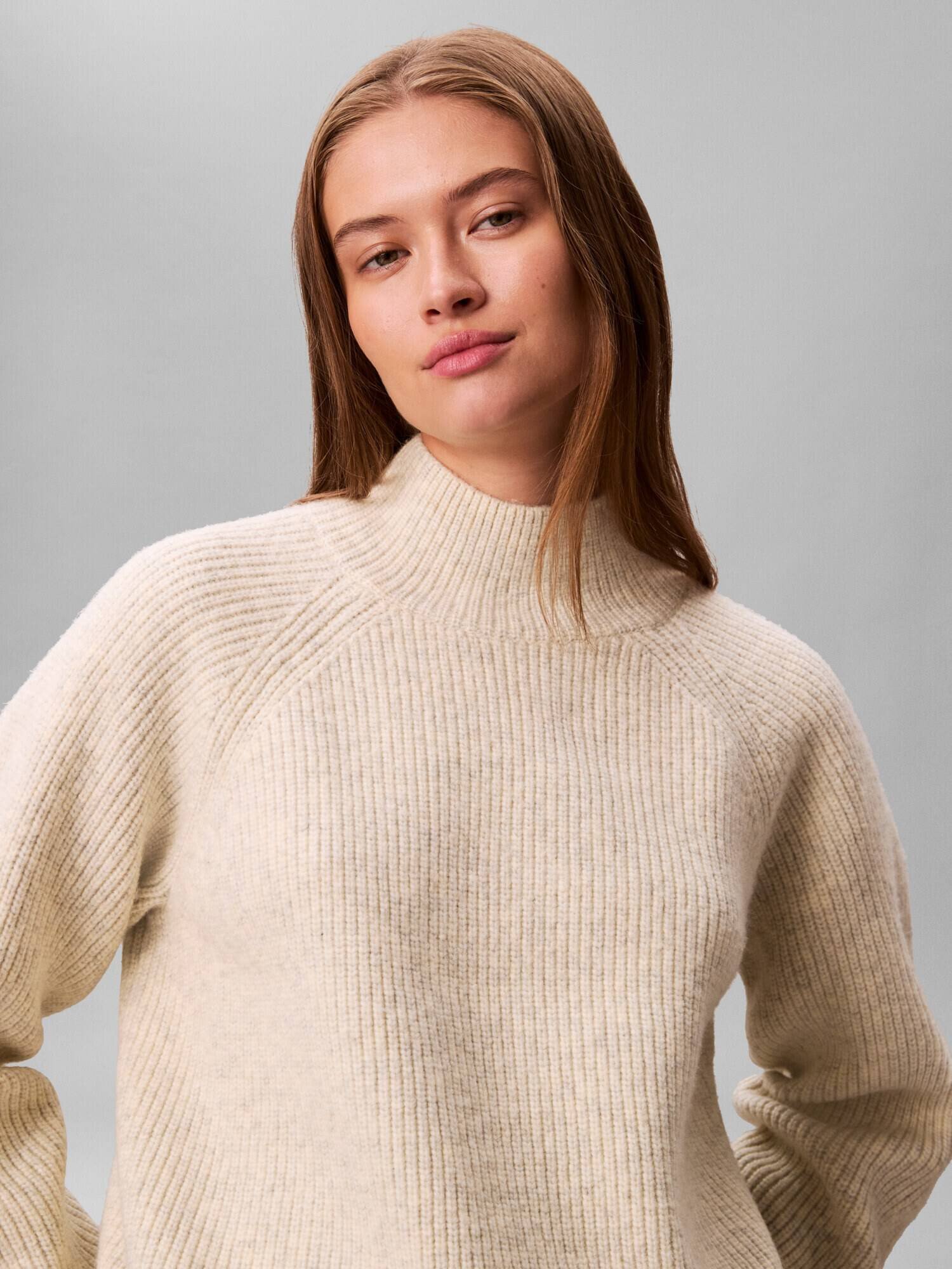 Calvin Klein Jeans Guler înalt | regular fit cu adaos de lână