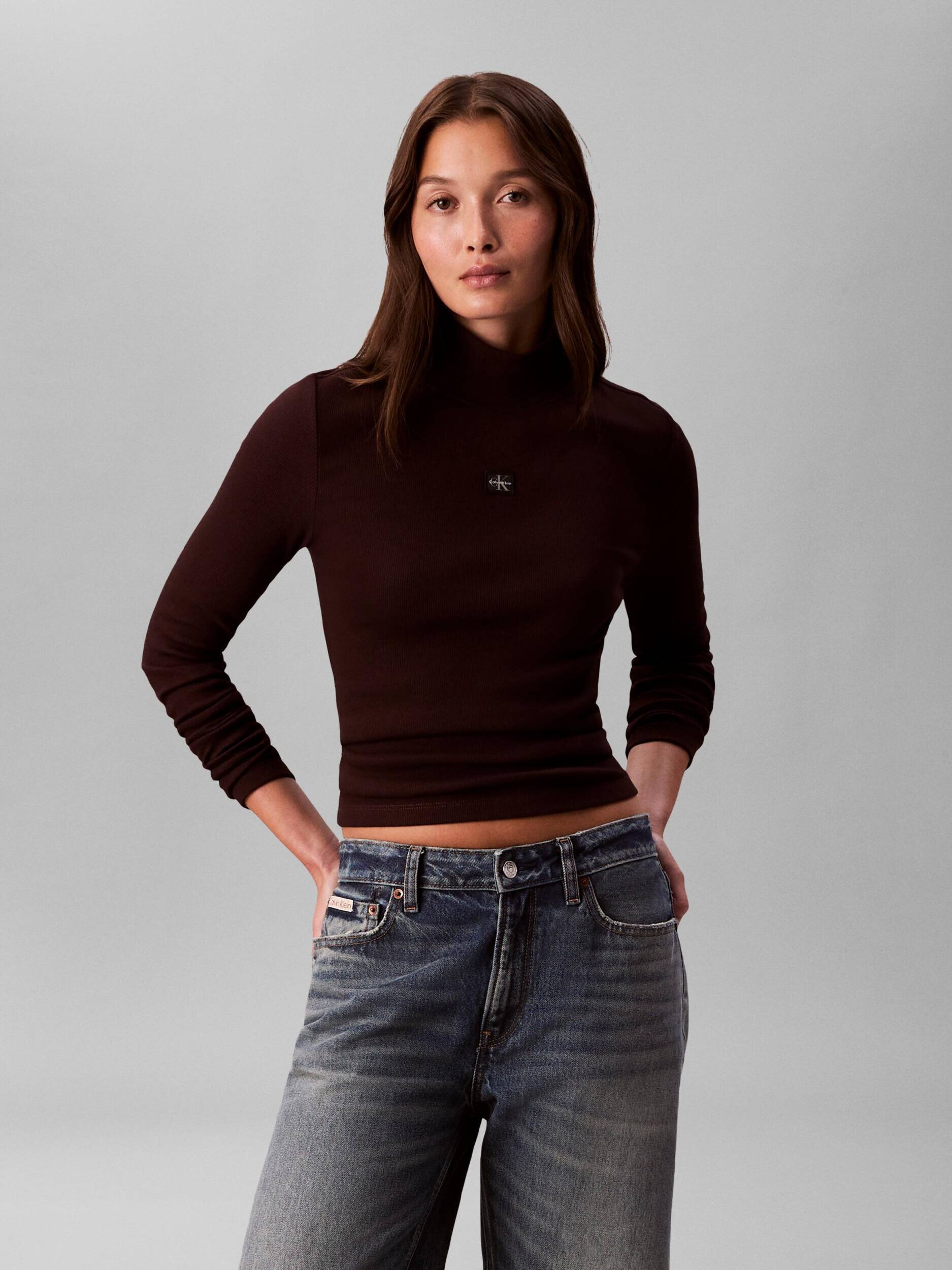 Calvin Klein Jeans Guler înalt | Slim Fit