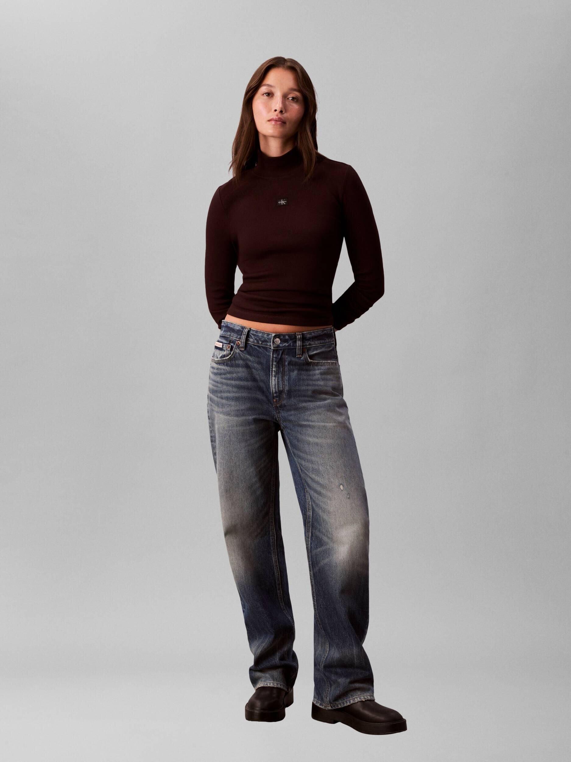 Calvin Klein Jeans Guler înalt | Slim Fit