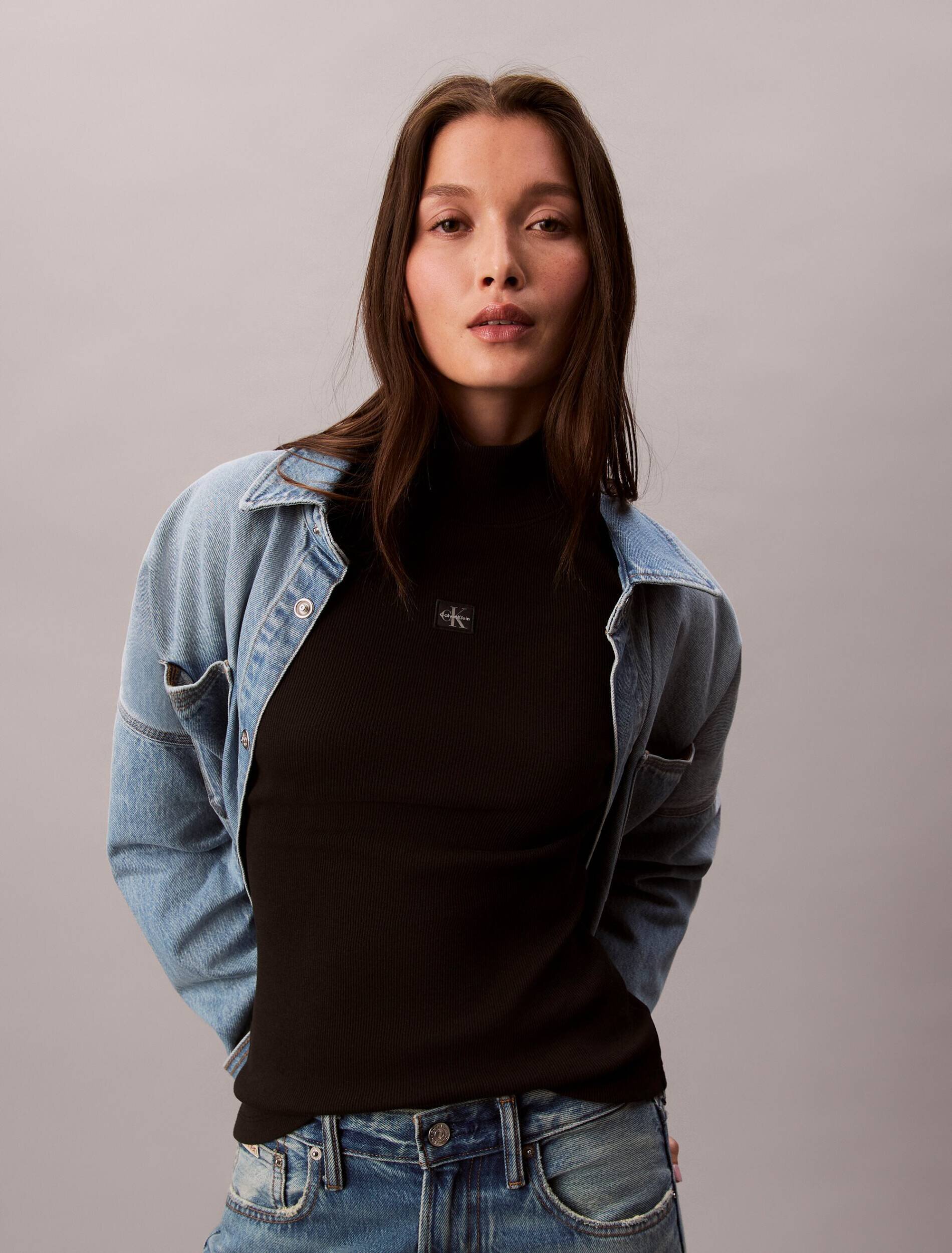 Calvin Klein Jeans Guler înalt | Slim Fit