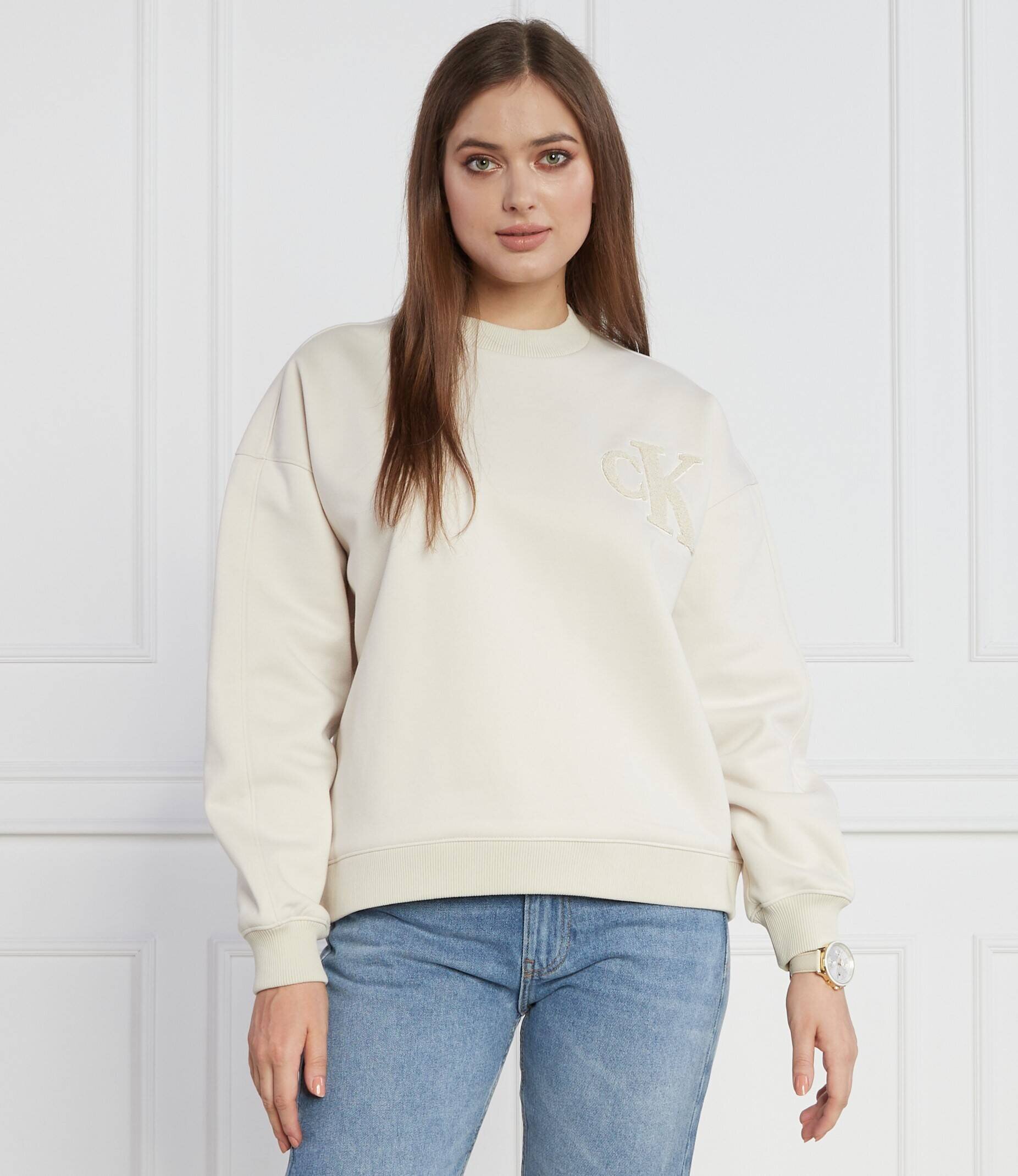 Calvin Klein Jeans Hanorac CHENILLE CK CREWNECK | Regular Fit