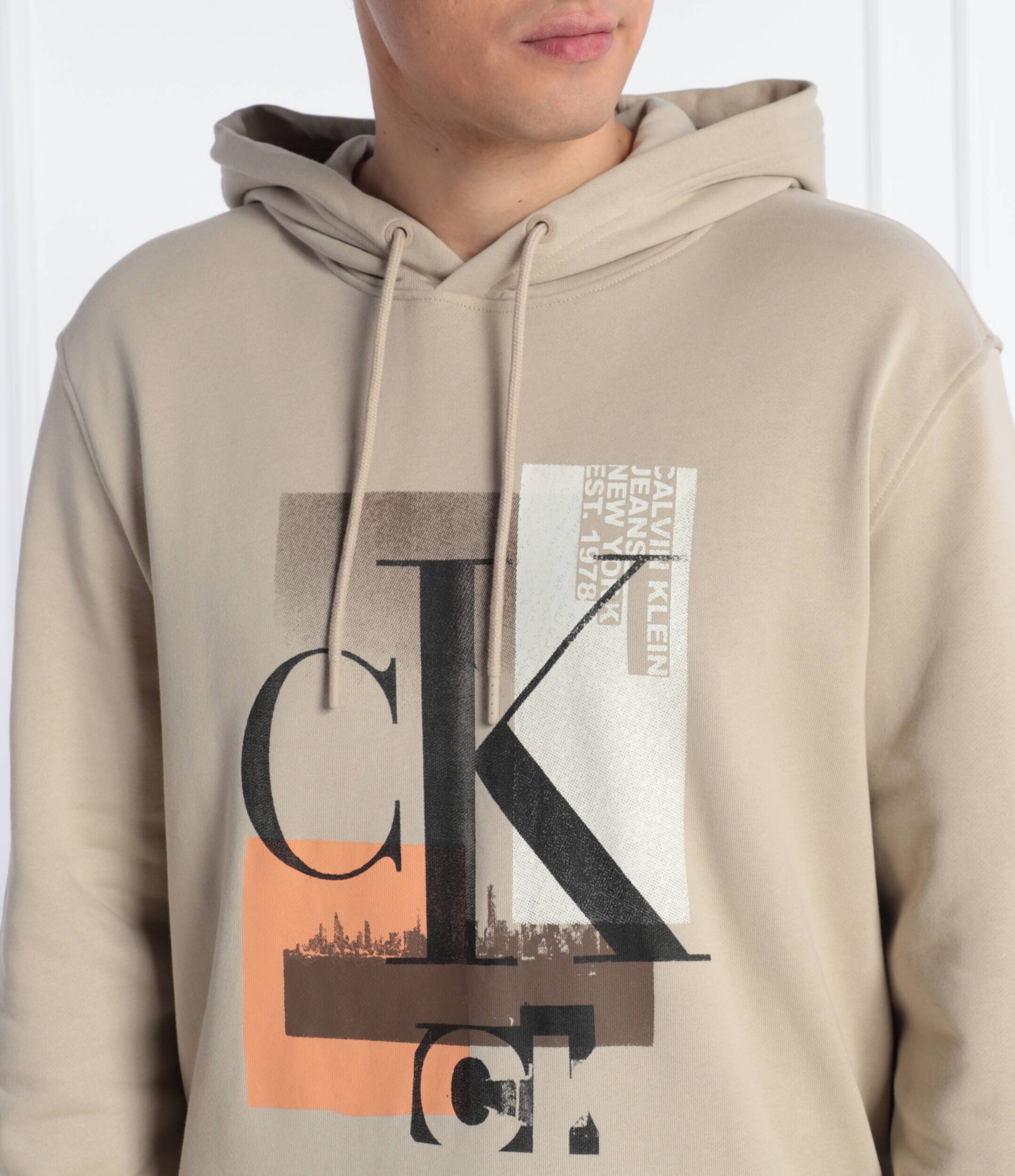 Calvin Klein Jeans Hanorac CONNECTED LAYER LANDSCAPE | Regular Fit