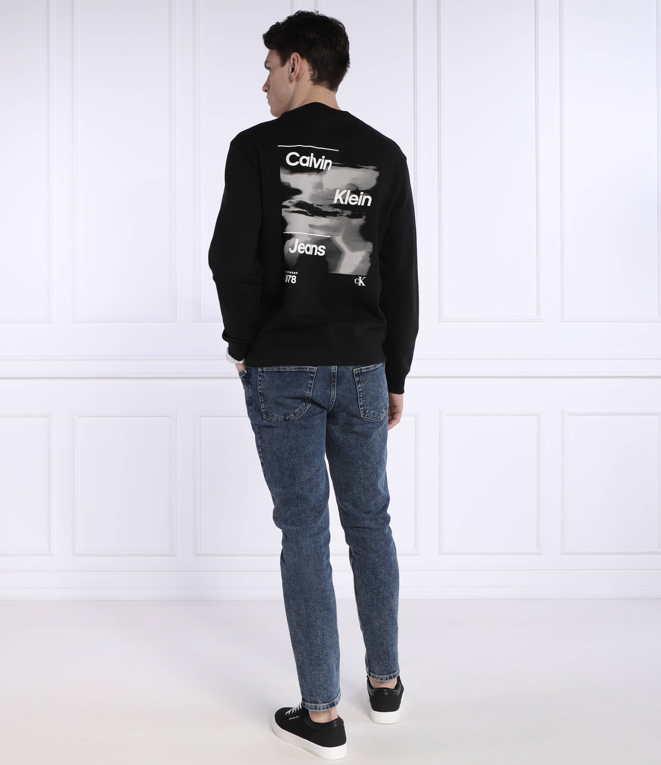 Calvin Klein Jeans Hanorac DIFFUSED LOGO CREW NECK | Loose fit