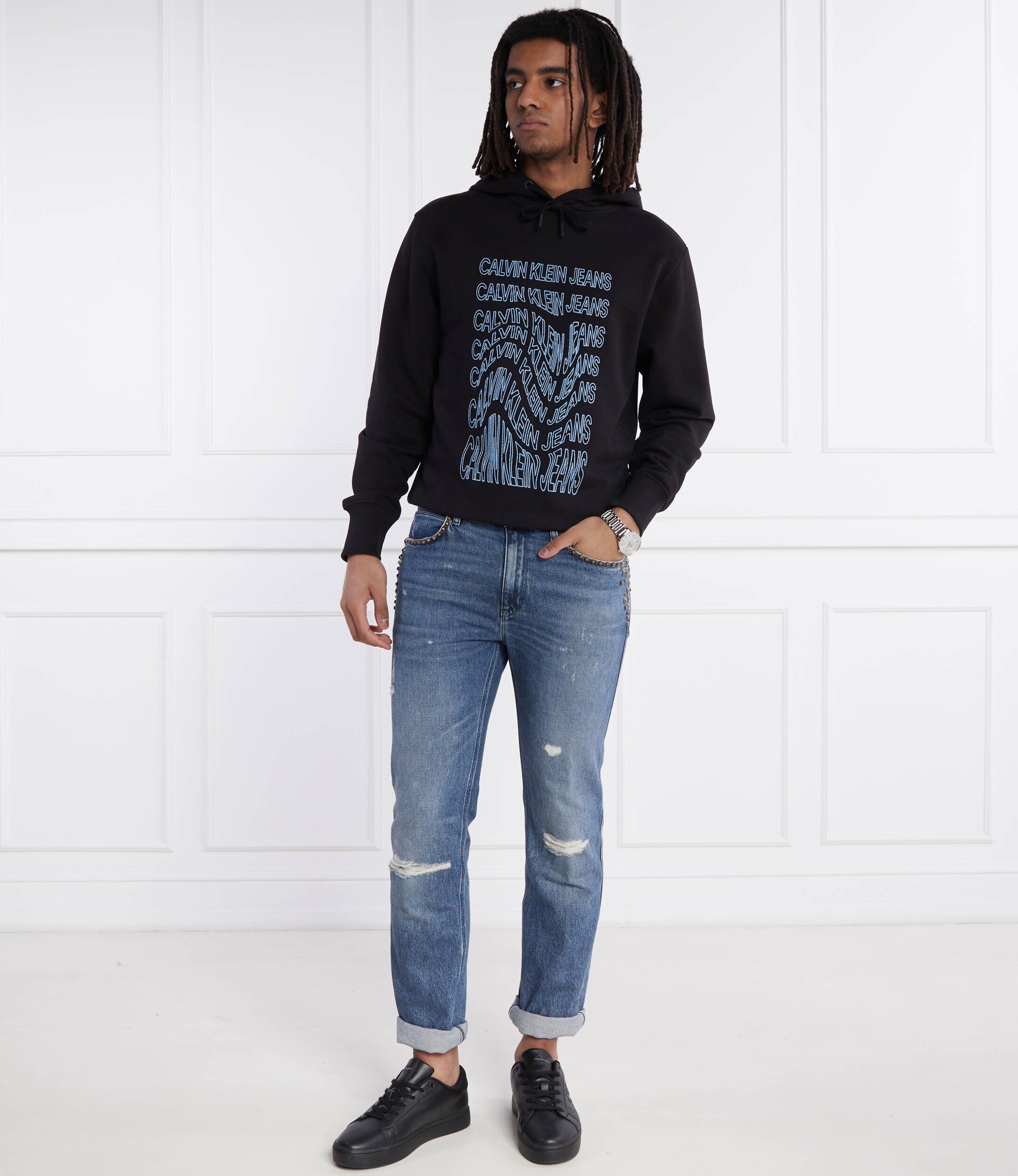 Calvin Klein Jeans Hanorac INSTITUTIONAL WARP | Regular Fit