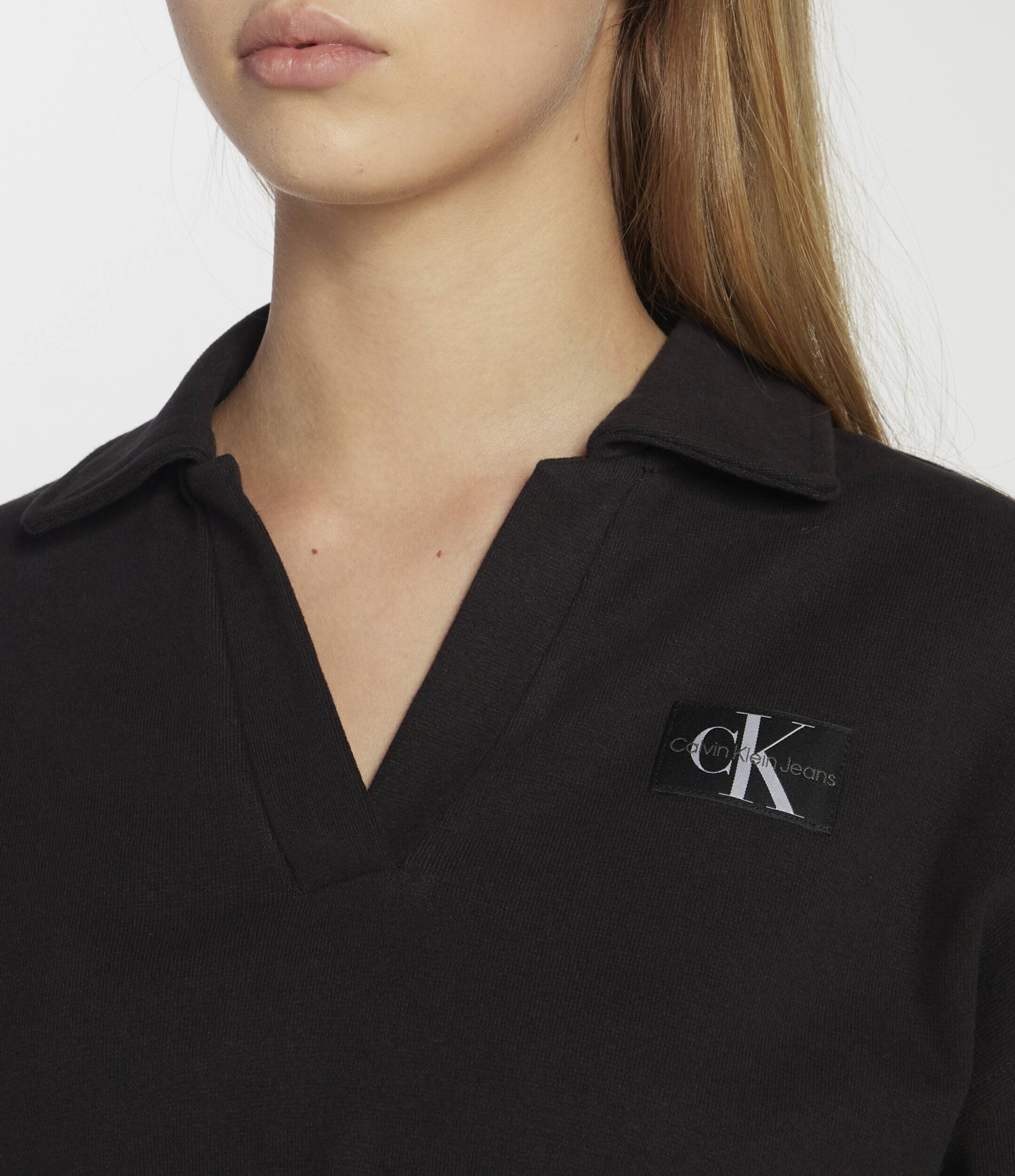Calvin Klein Jeans Hanorac LABEL POLO COLLAR | Loose fit