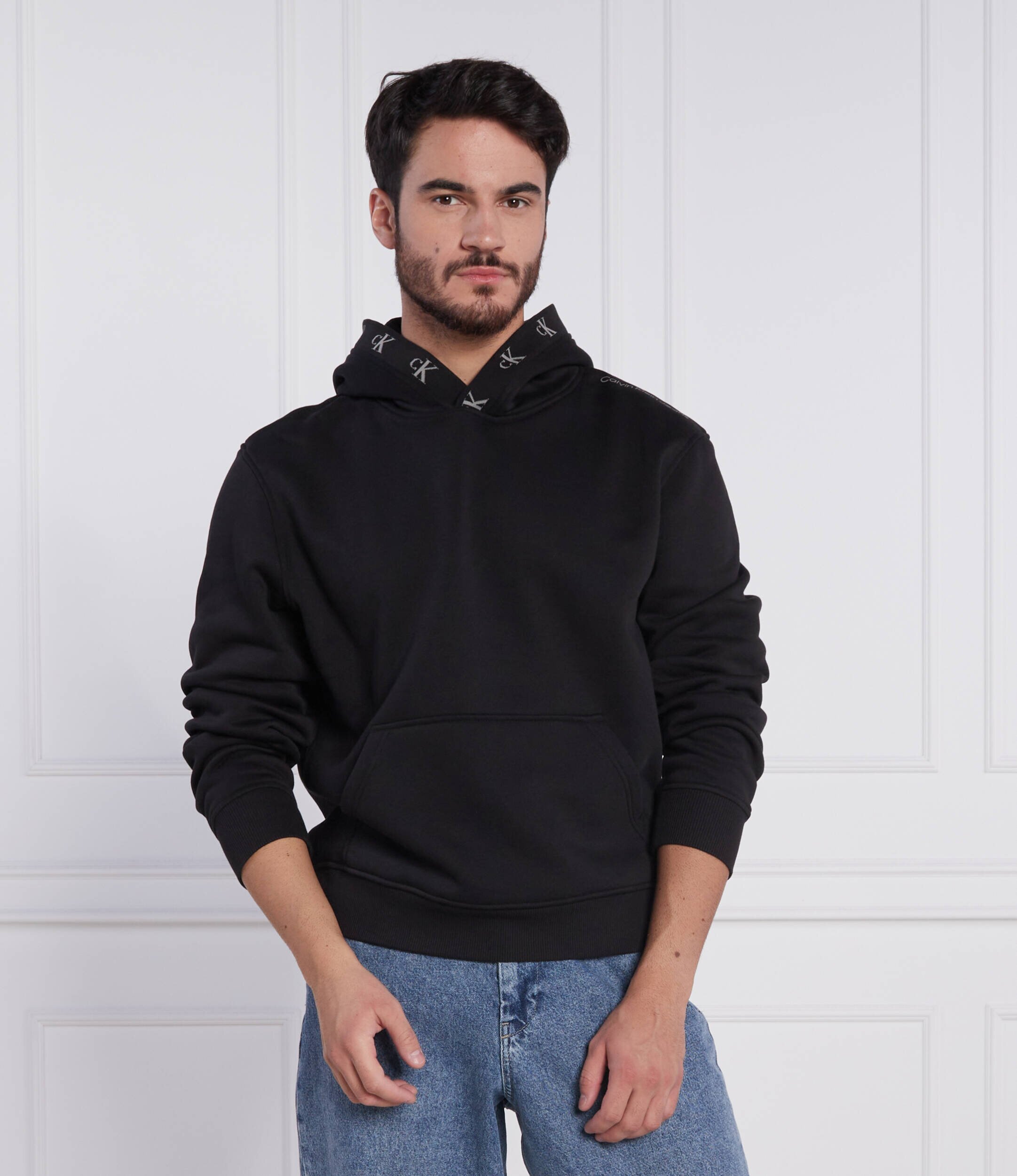 Calvin Klein Jeans Hanorac LOGO JACQUARD | Regular Fit