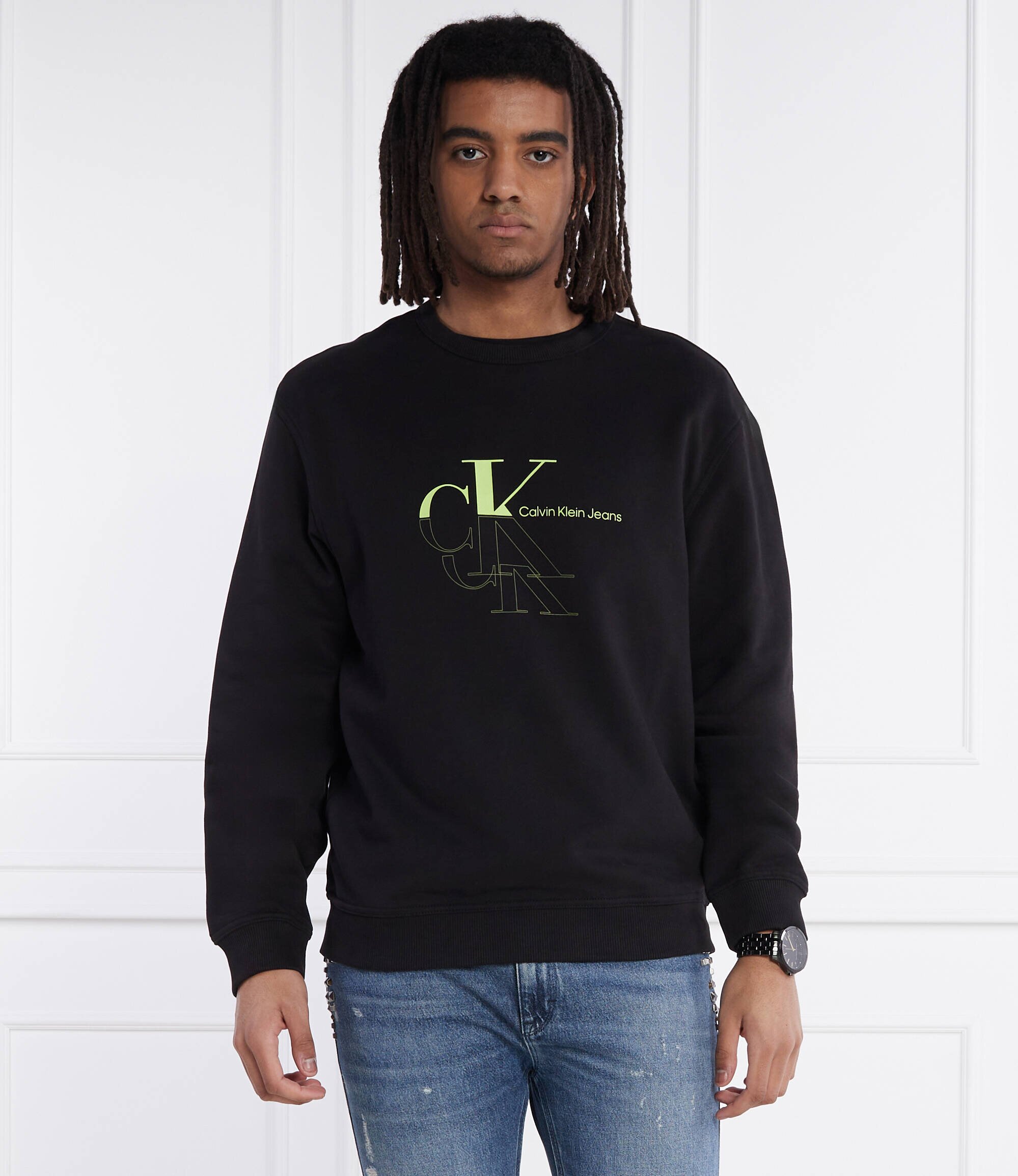 Calvin Klein Jeans Hanorac MONOGRAM ECHO | Regular Fit