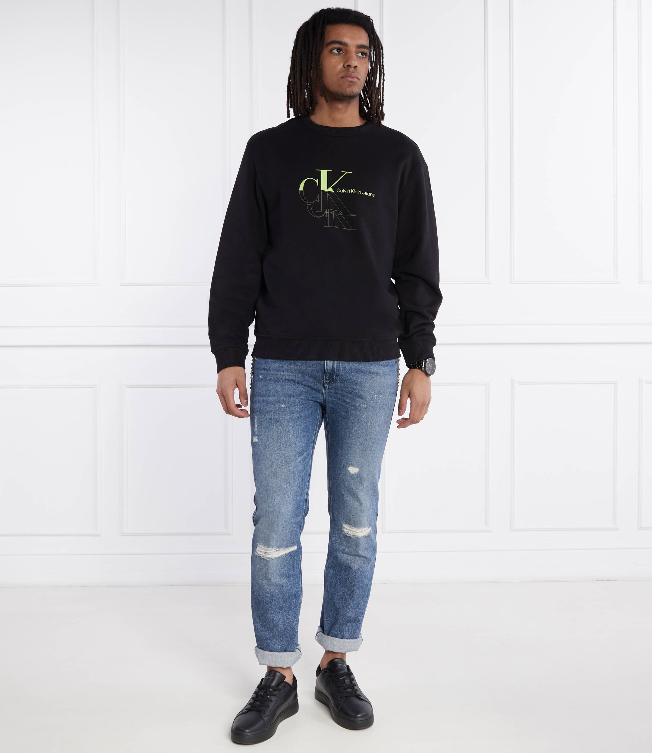 Calvin Klein Jeans Hanorac MONOGRAM ECHO | Regular Fit