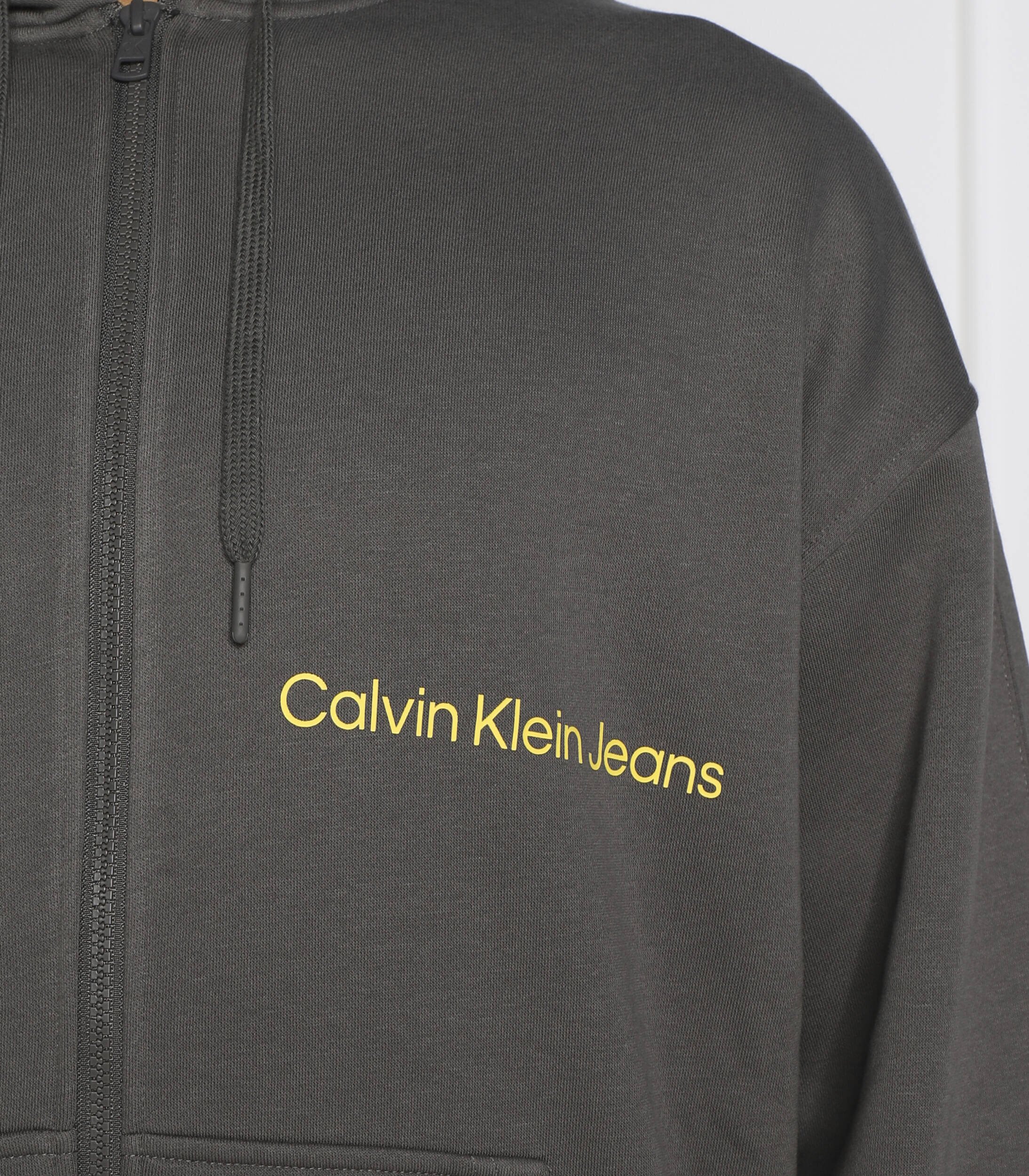 Calvin Klein Jeans Hanorac OFF PLACED INSTIT ZIP-THROUGH | Regular Fit