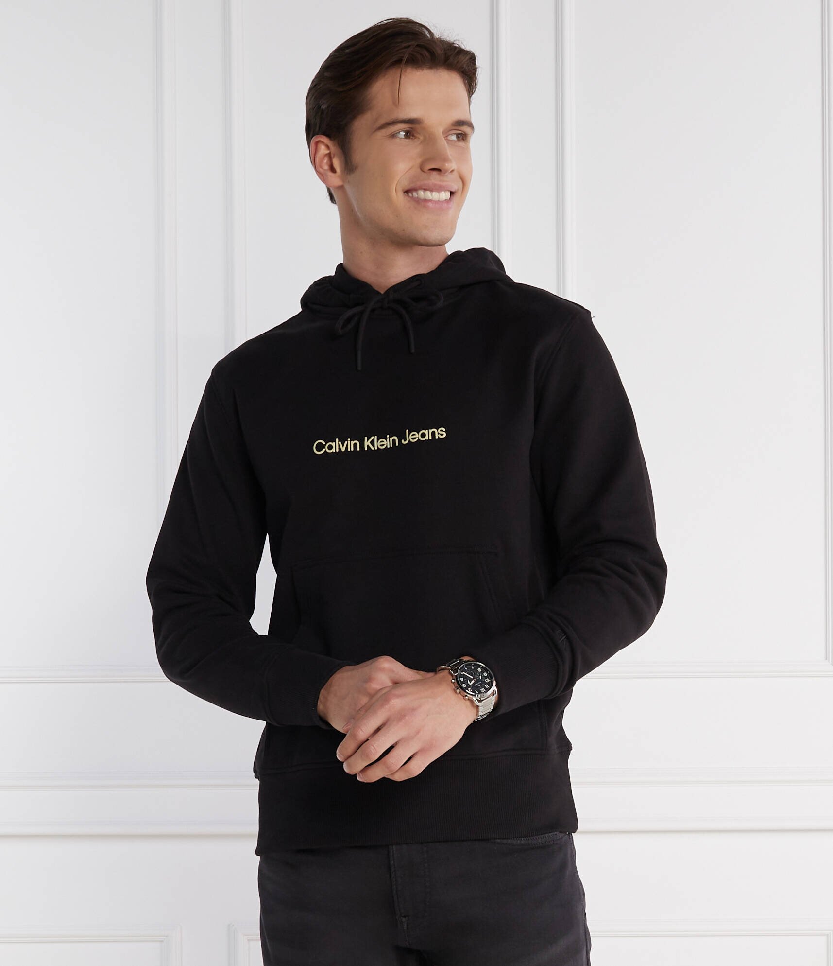 Calvin Klein Jeans Hanorac SQUARE FREQUENCY LOGO | Comfort fit