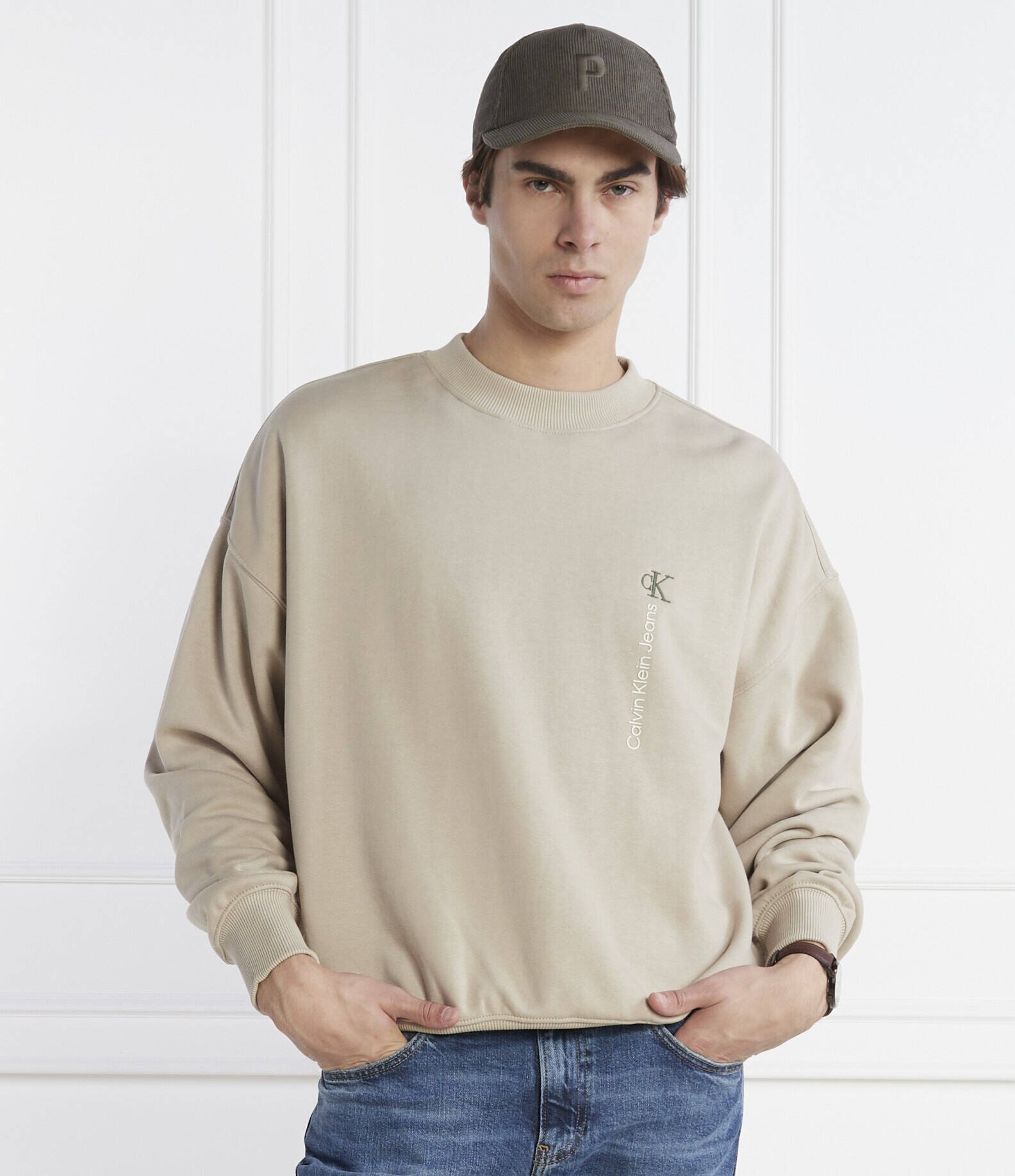 Calvin Klein Jeans Hanorac VERTICAL INSTITUTIONAL | Regular Fit