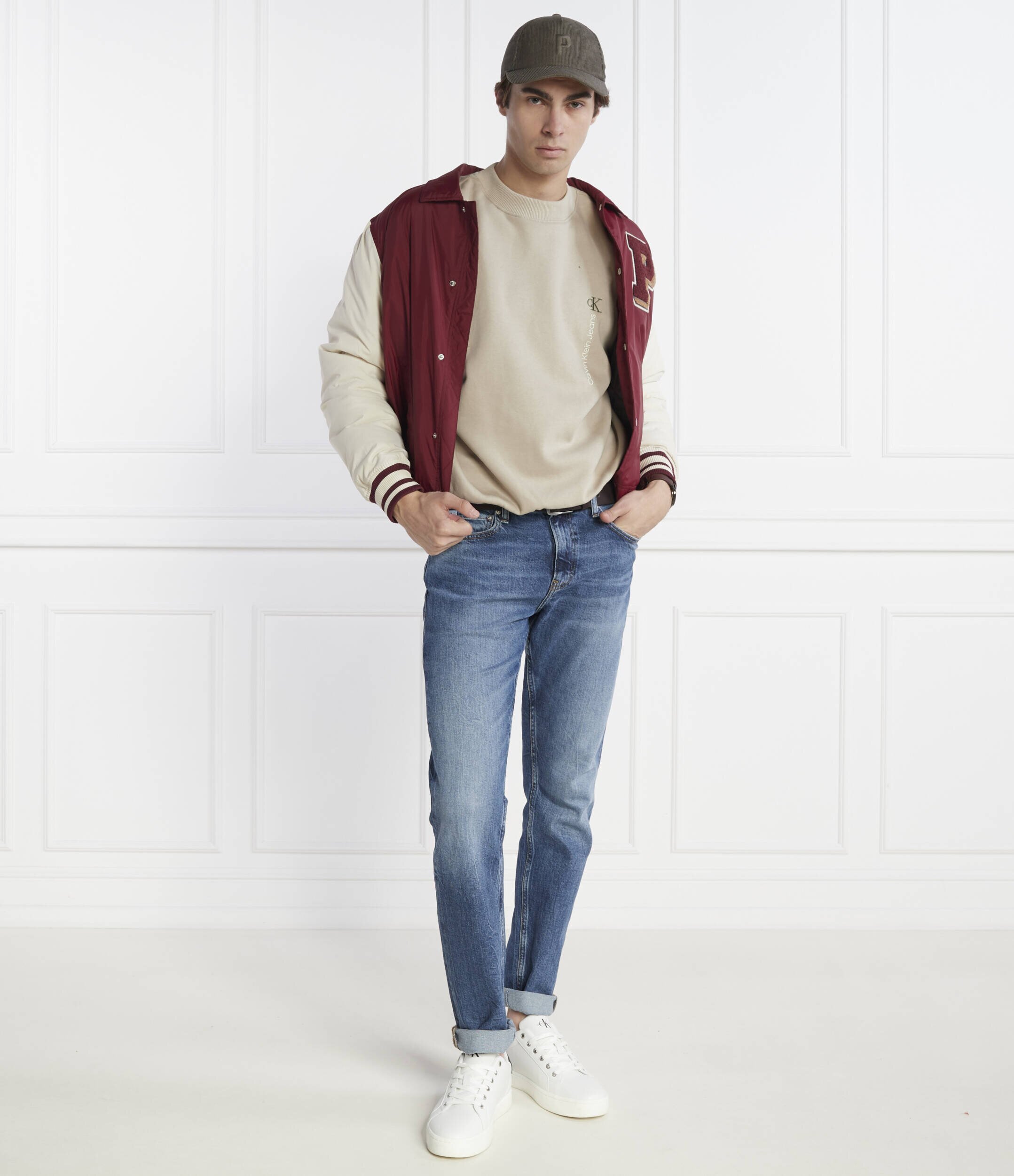 Calvin Klein Jeans Hanorac VERTICAL INSTITUTIONAL | Regular Fit