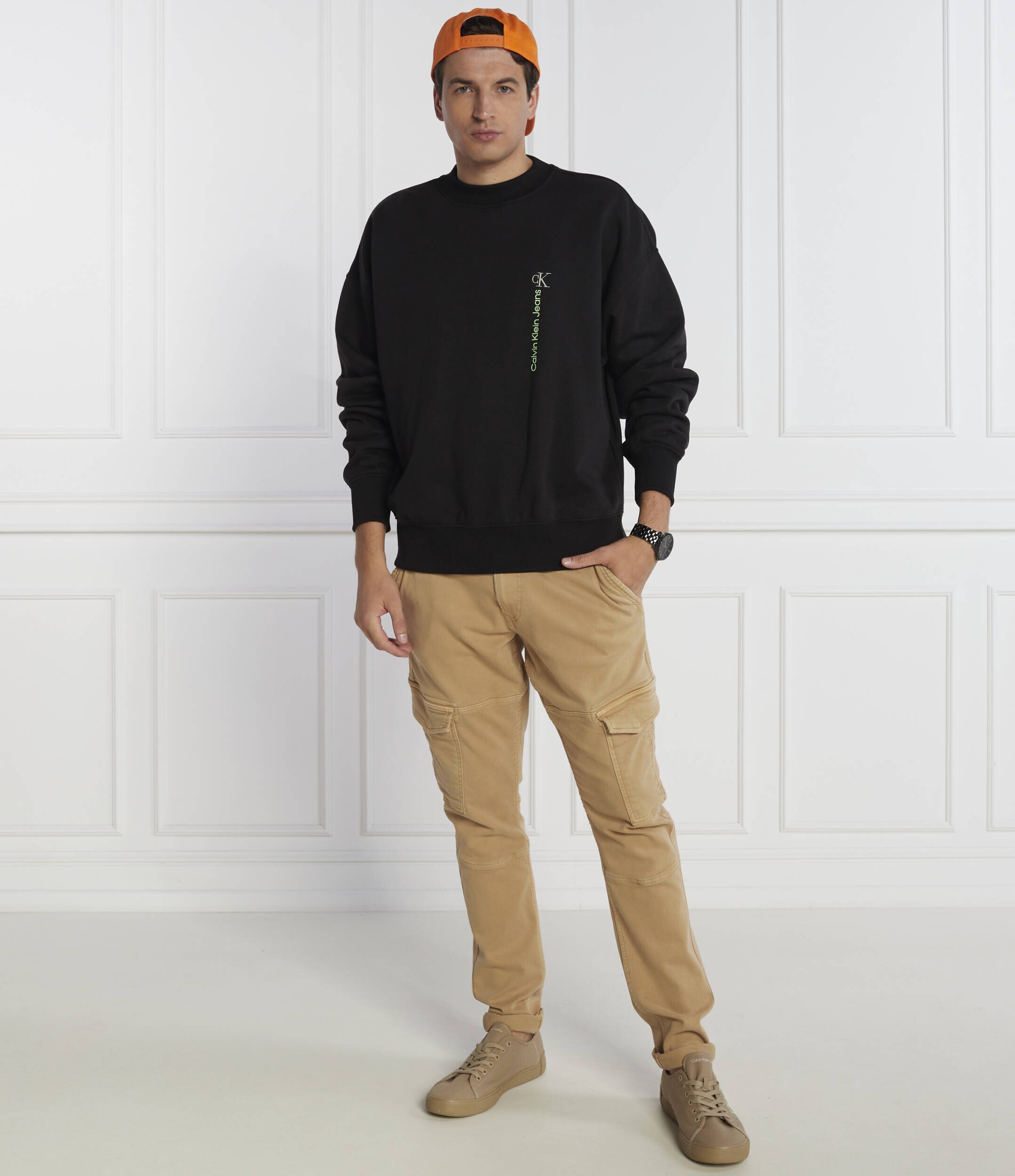 Calvin Klein Jeans Hanorac VERTICAL INSTITUTIONAL | Regular Fit