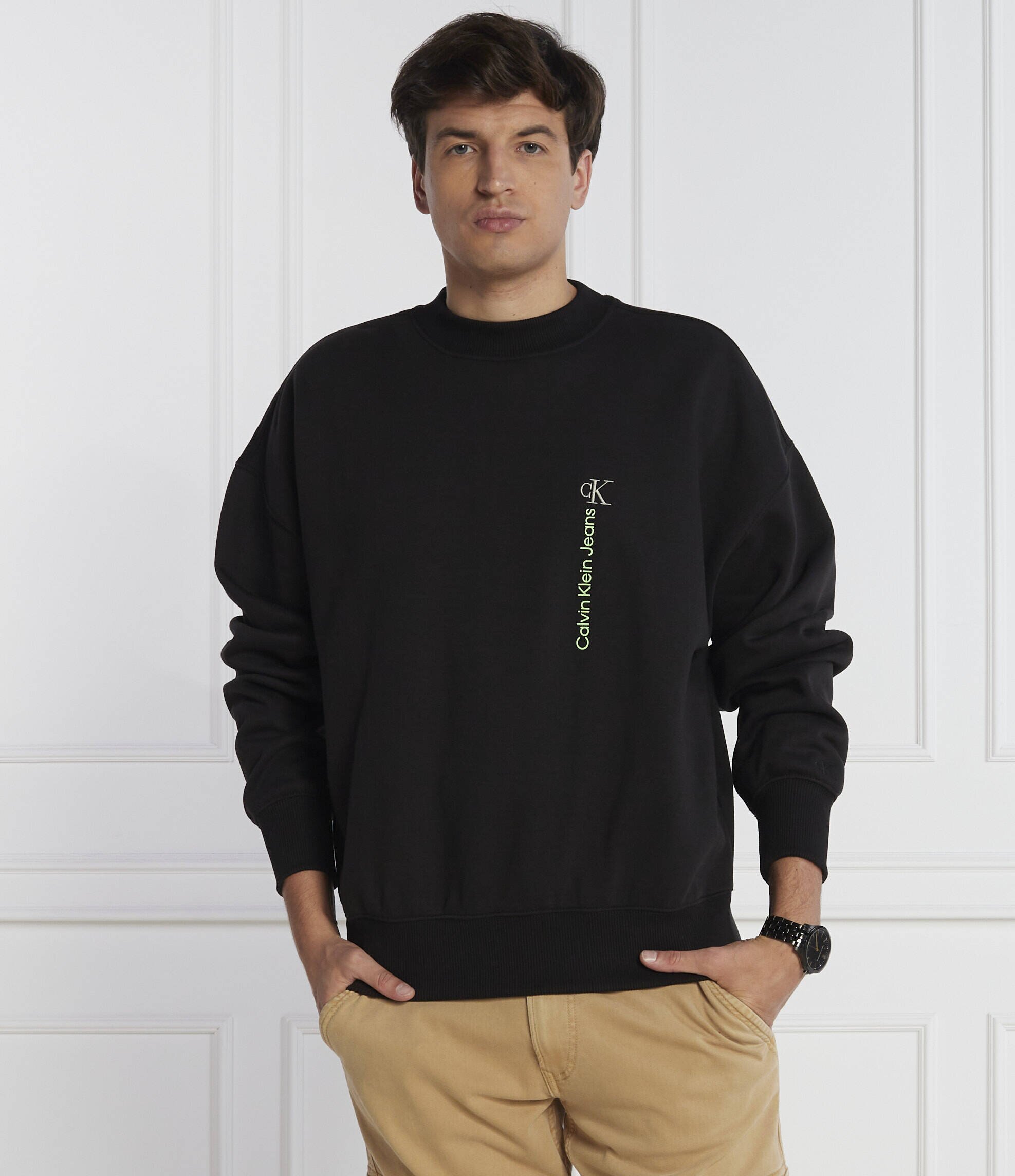 Calvin Klein Jeans Hanorac VERTICAL INSTITUTIONAL | Regular Fit