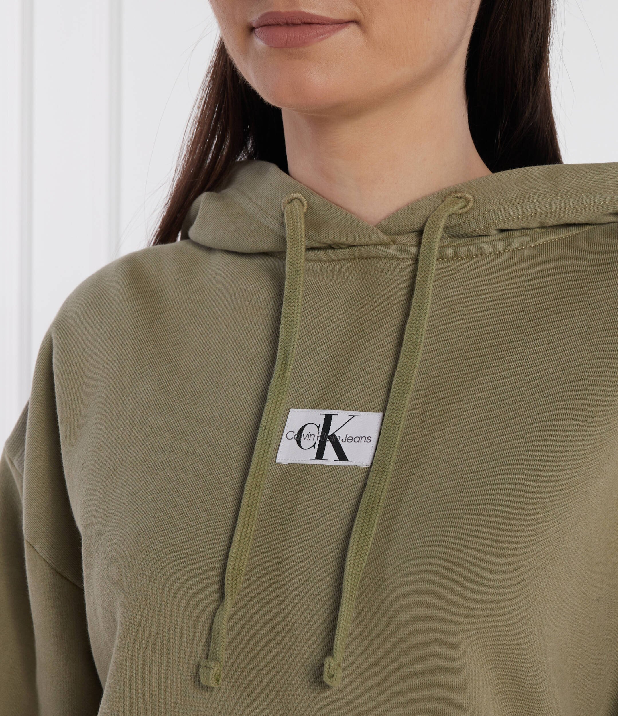 Calvin Klein Jeans Hanorac WOVEN LABEL | Cropped Fit
