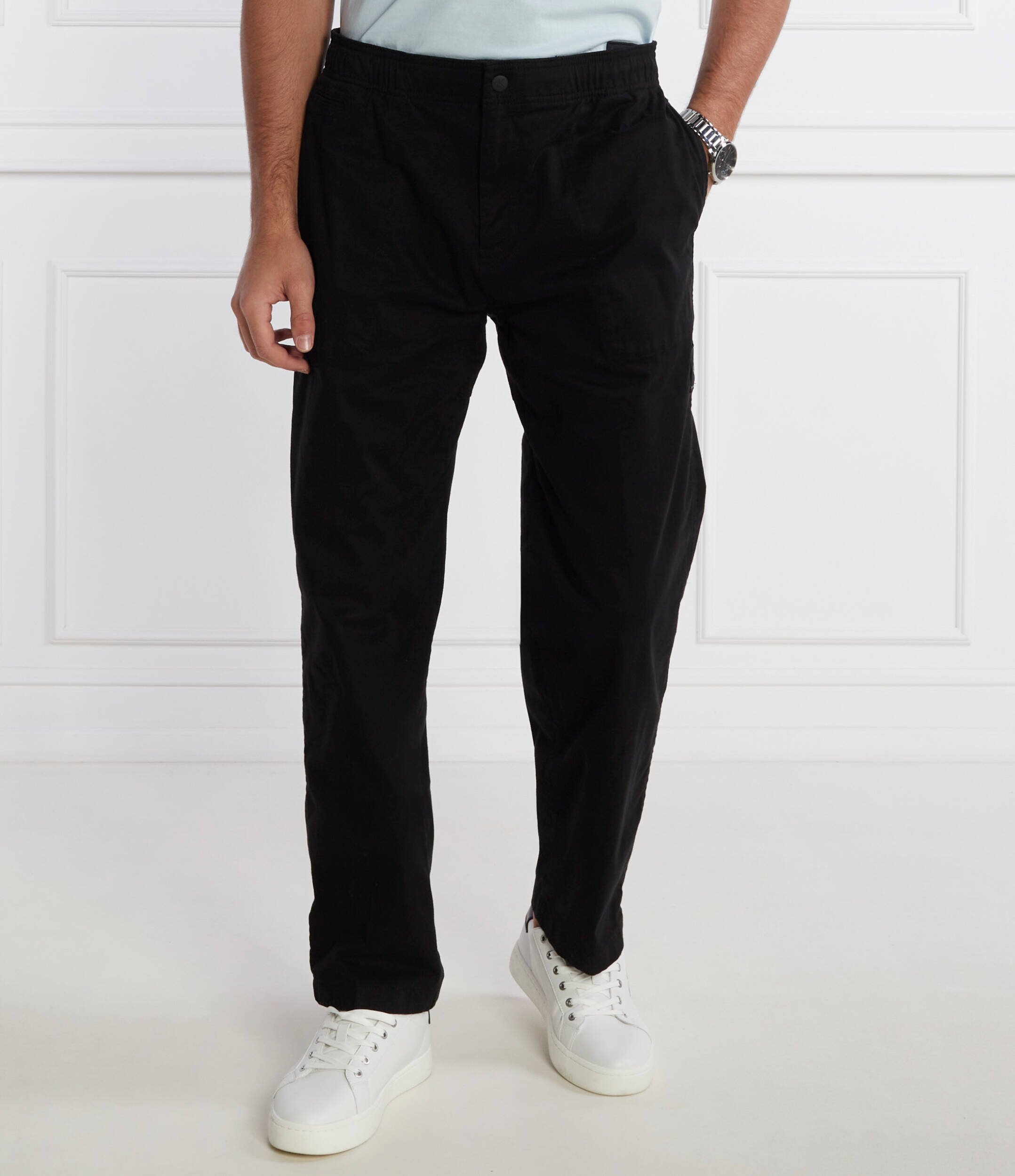 Calvin Klein Jeans Pantaloni BADGE TRIM WOVEN PANT | Regular Fit