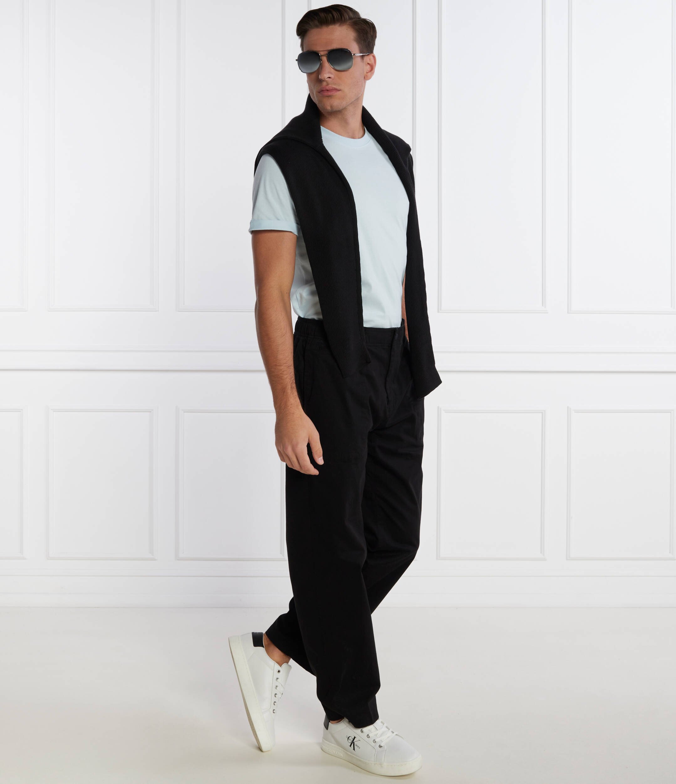 Calvin Klein Jeans Pantaloni BADGE TRIM WOVEN PANT | Regular Fit