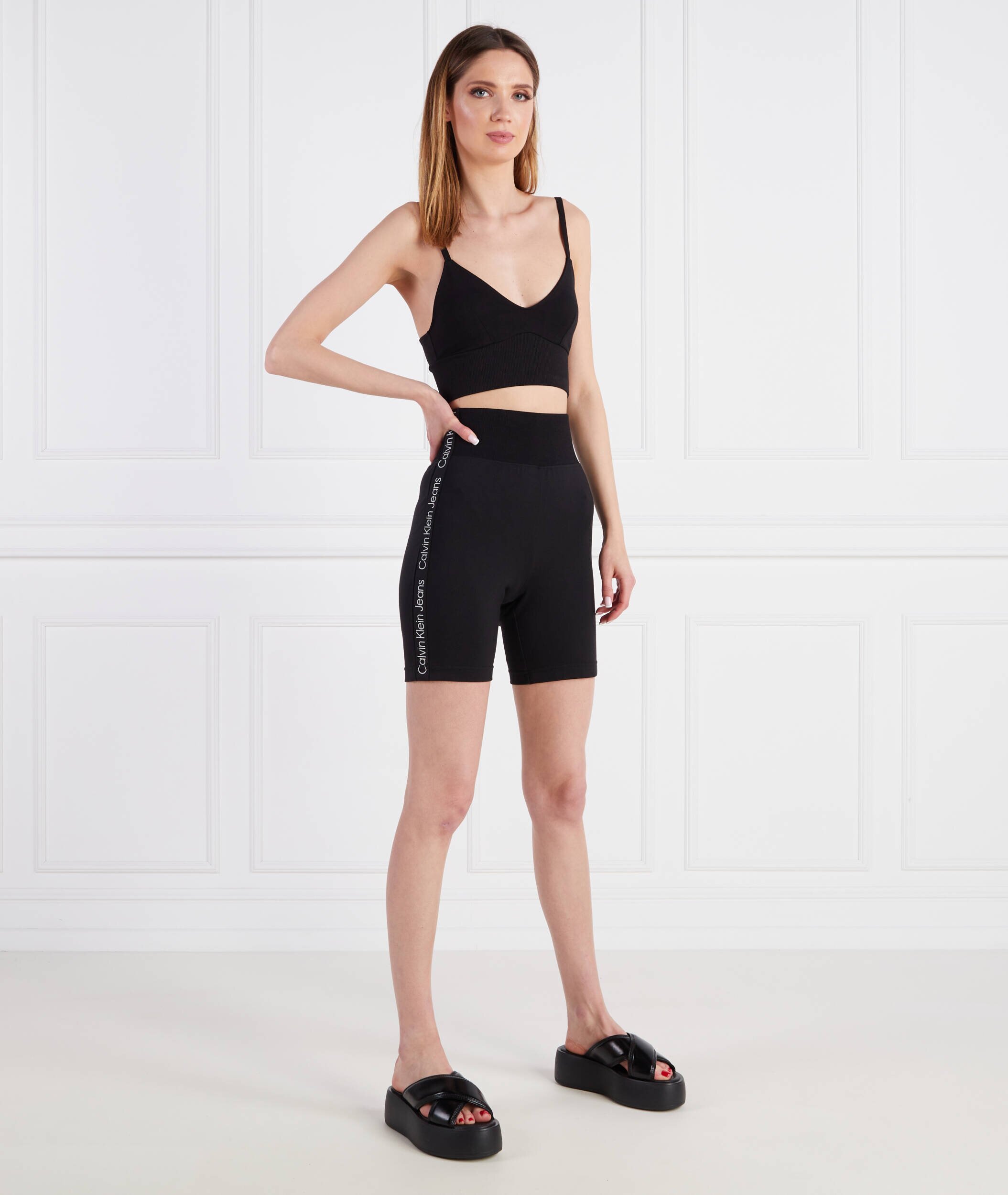 Calvin Klein Jeans pantaloni scurți biker logo tape milano | slim fit