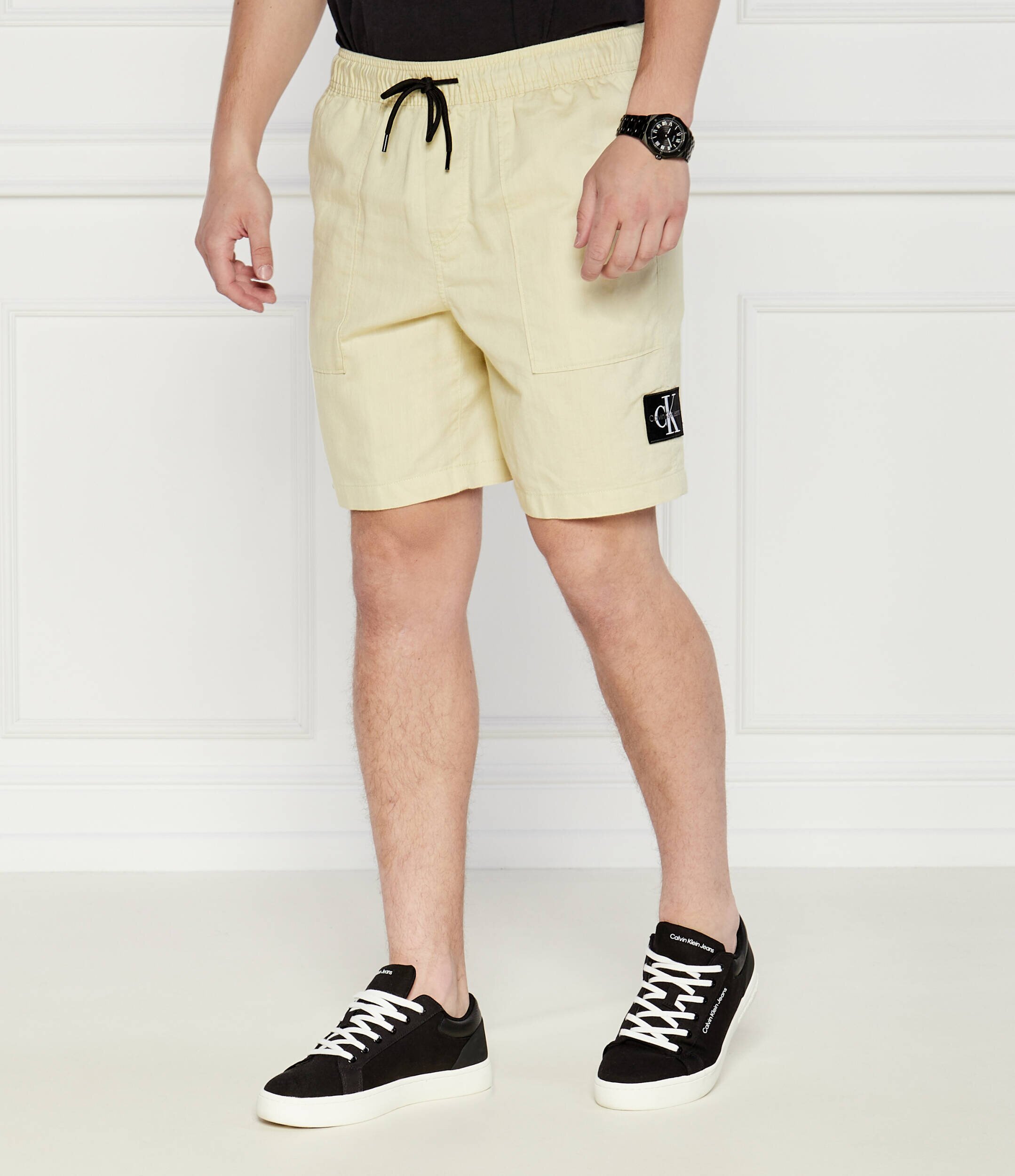 Calvin Klein Jeans Pantaloni scurți | cu adaos de in