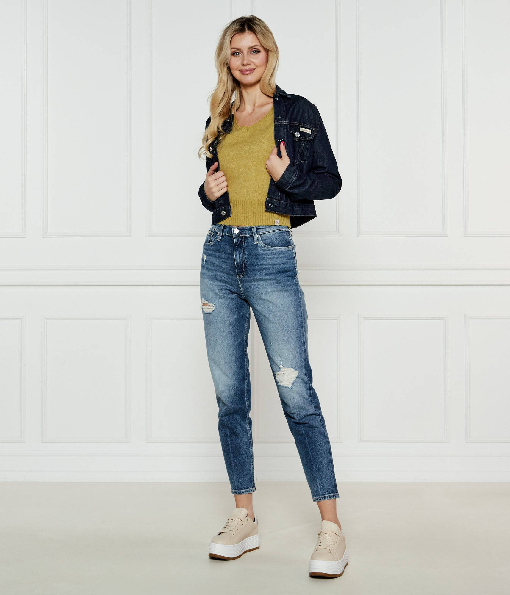 Calvin Klein Jeans Pulover cu adaos de lână