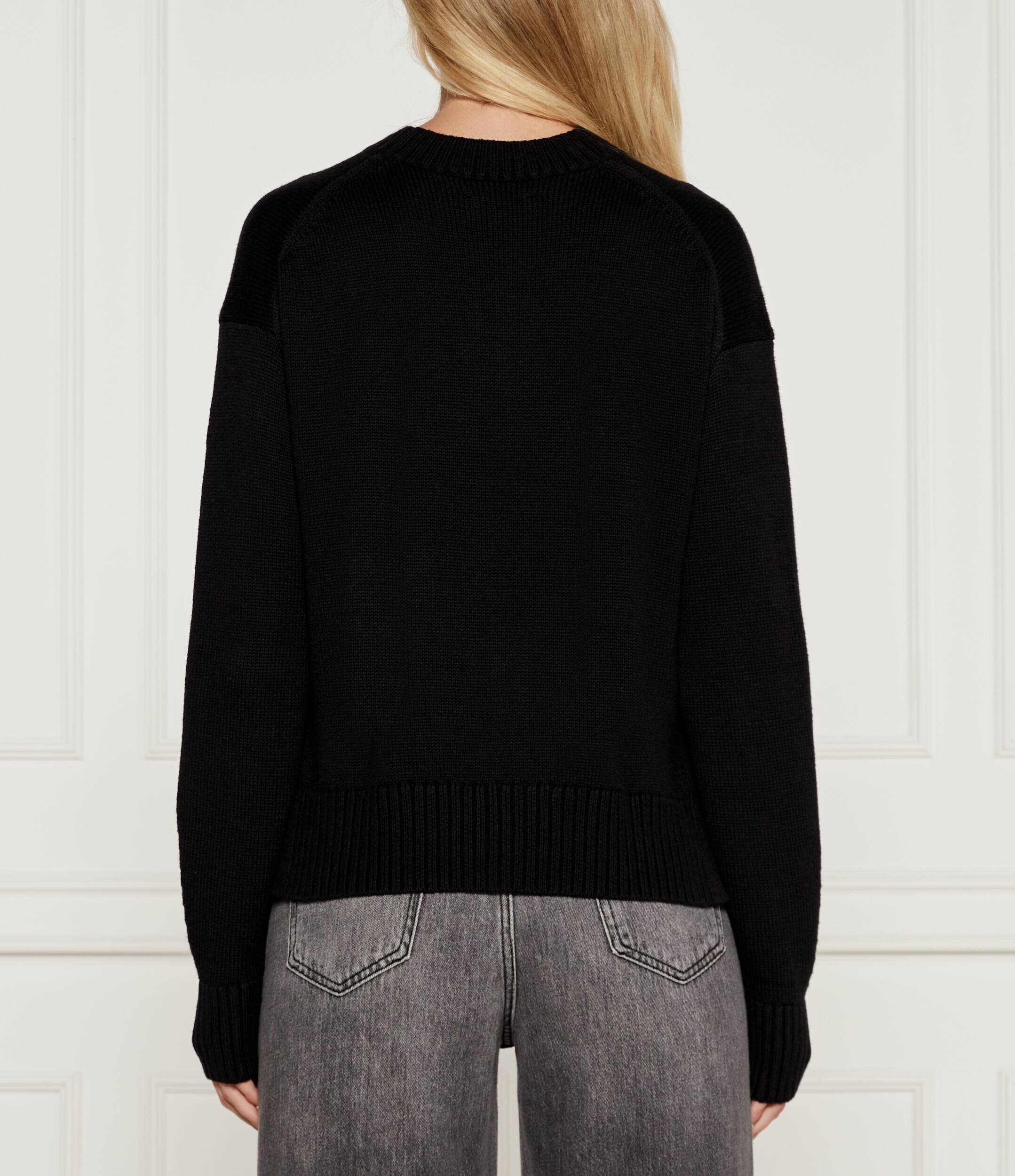 Calvin Klein Jeans Pulover INTARSIA | regular fit cu adaos de lână