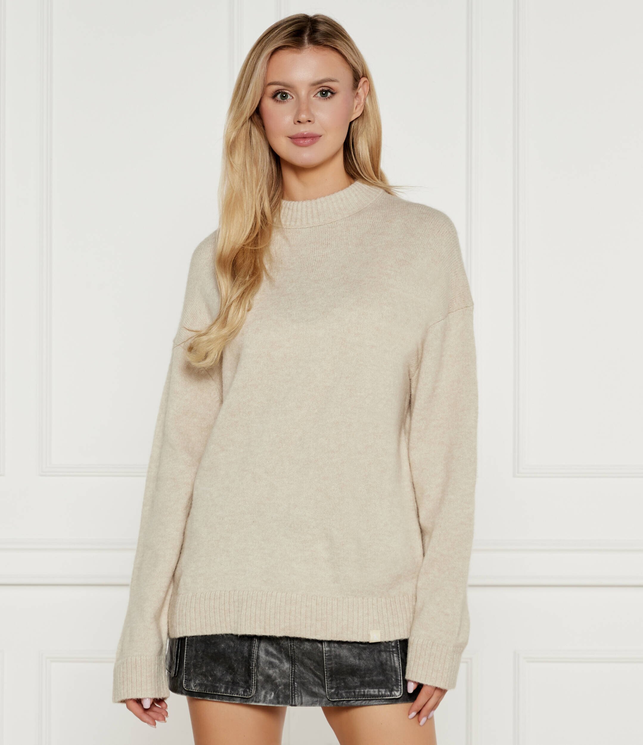 Calvin Klein Jeans Pulover | Loose fit cu adaos de lână