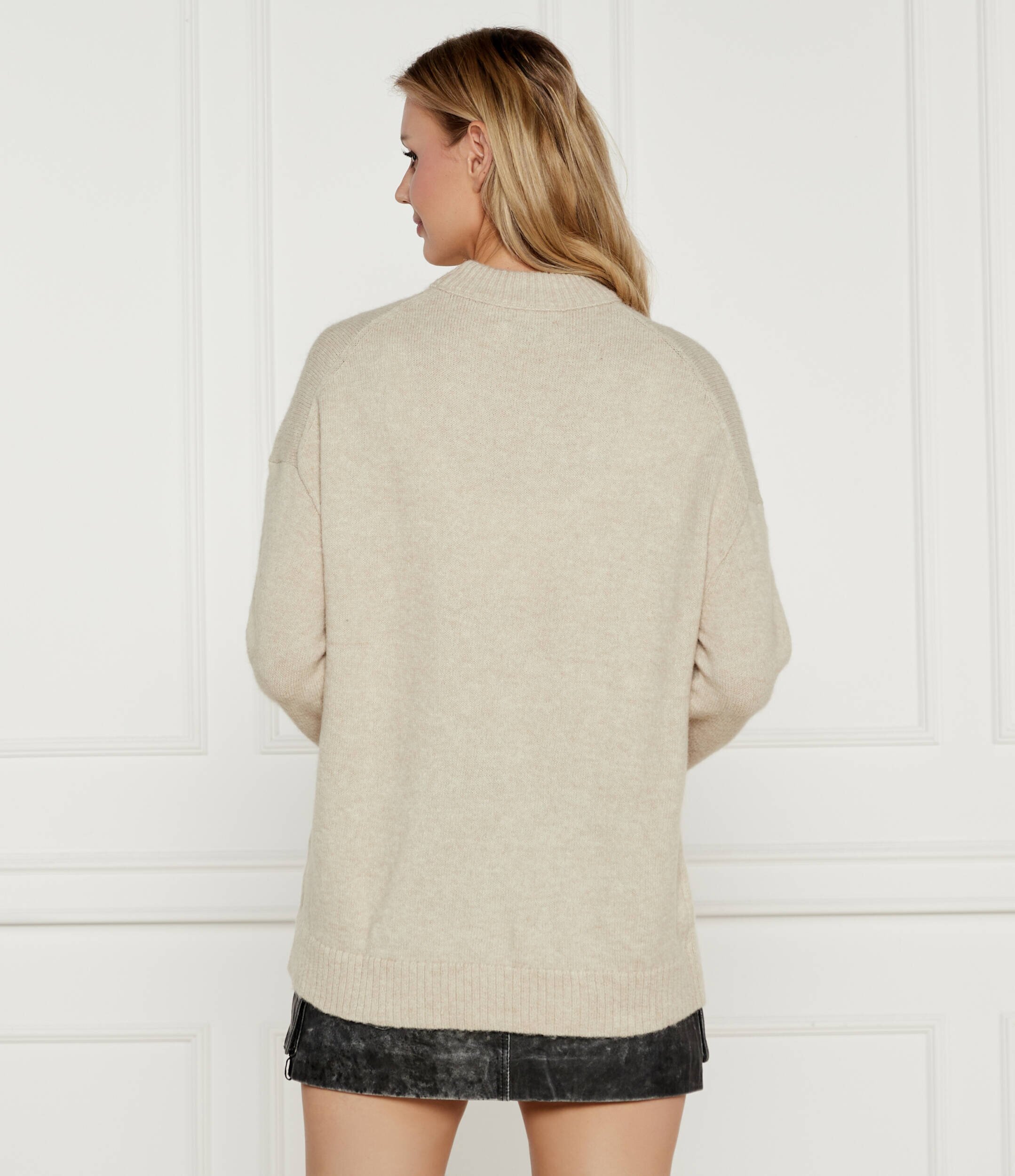 Calvin Klein Jeans Pulover | Loose fit cu adaos de lână