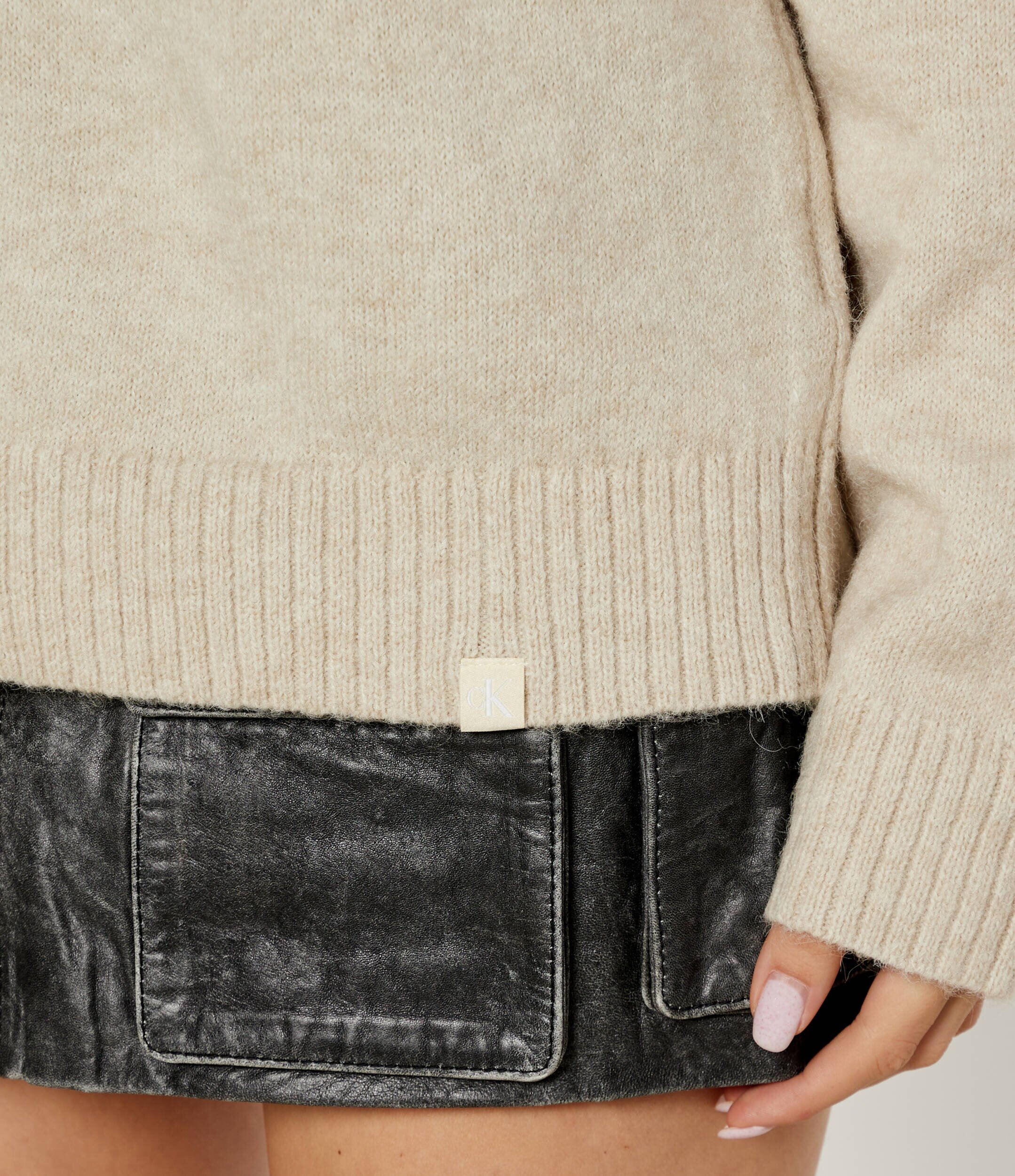 Calvin Klein Jeans Pulover | Loose fit cu adaos de lână