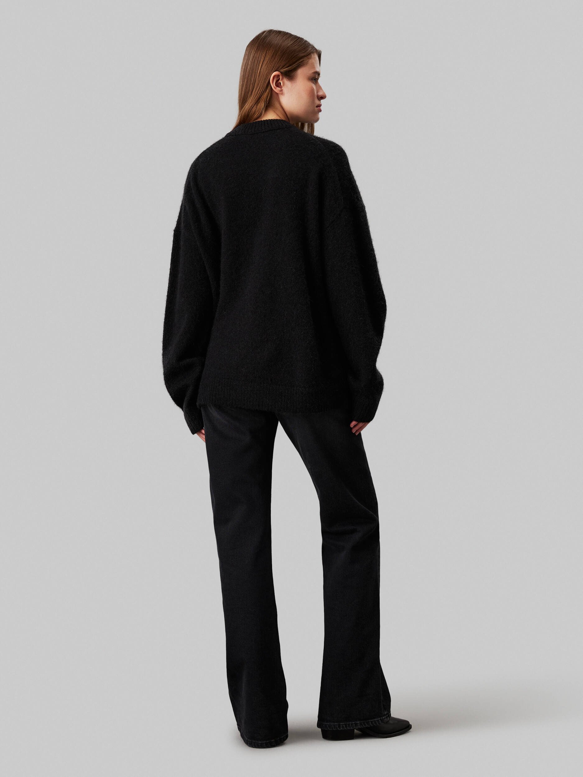 Calvin Klein Jeans Pulover | Loose fit cu adaos de lână