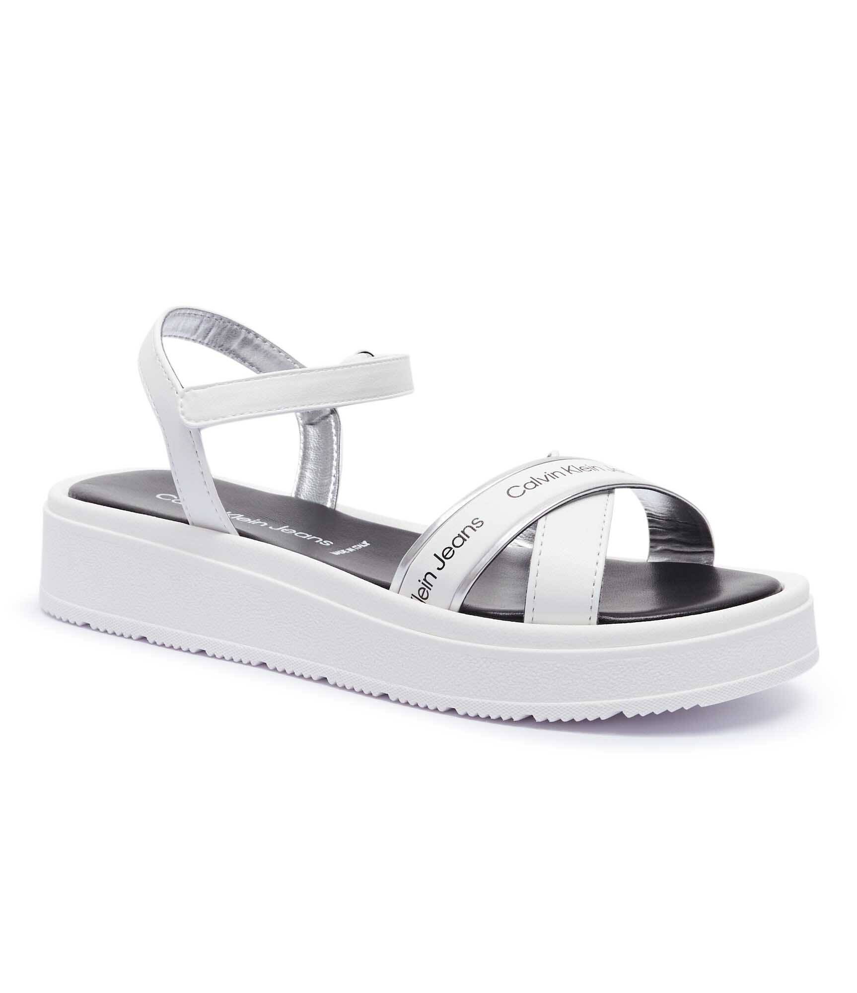 Calvin Klein Jeans Sandale cu adaos de piele