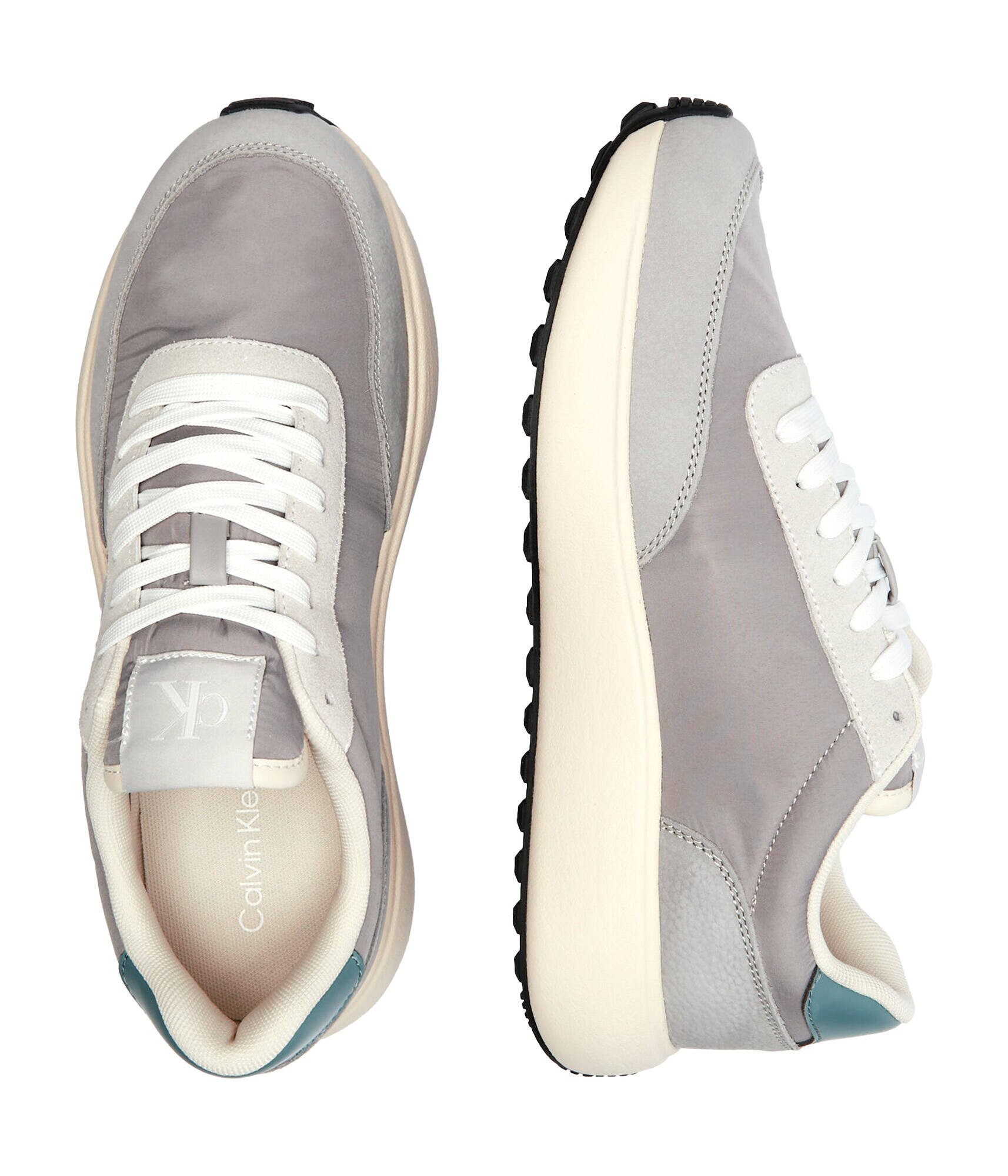 Calvin Klein Jeans Sneakers cu adaos de piele