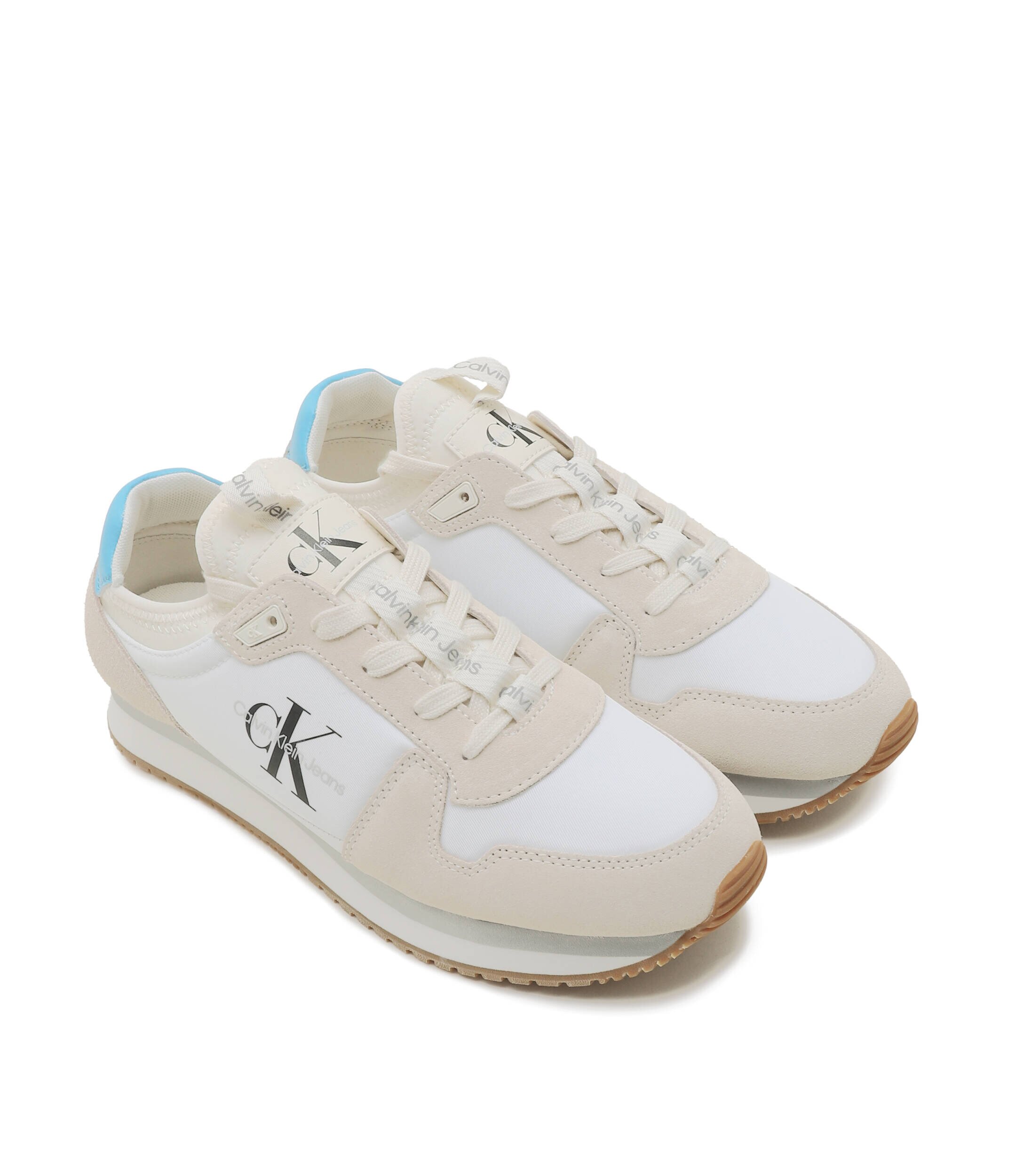 Calvin Klein Jeans Sneakers cu adaos de piele