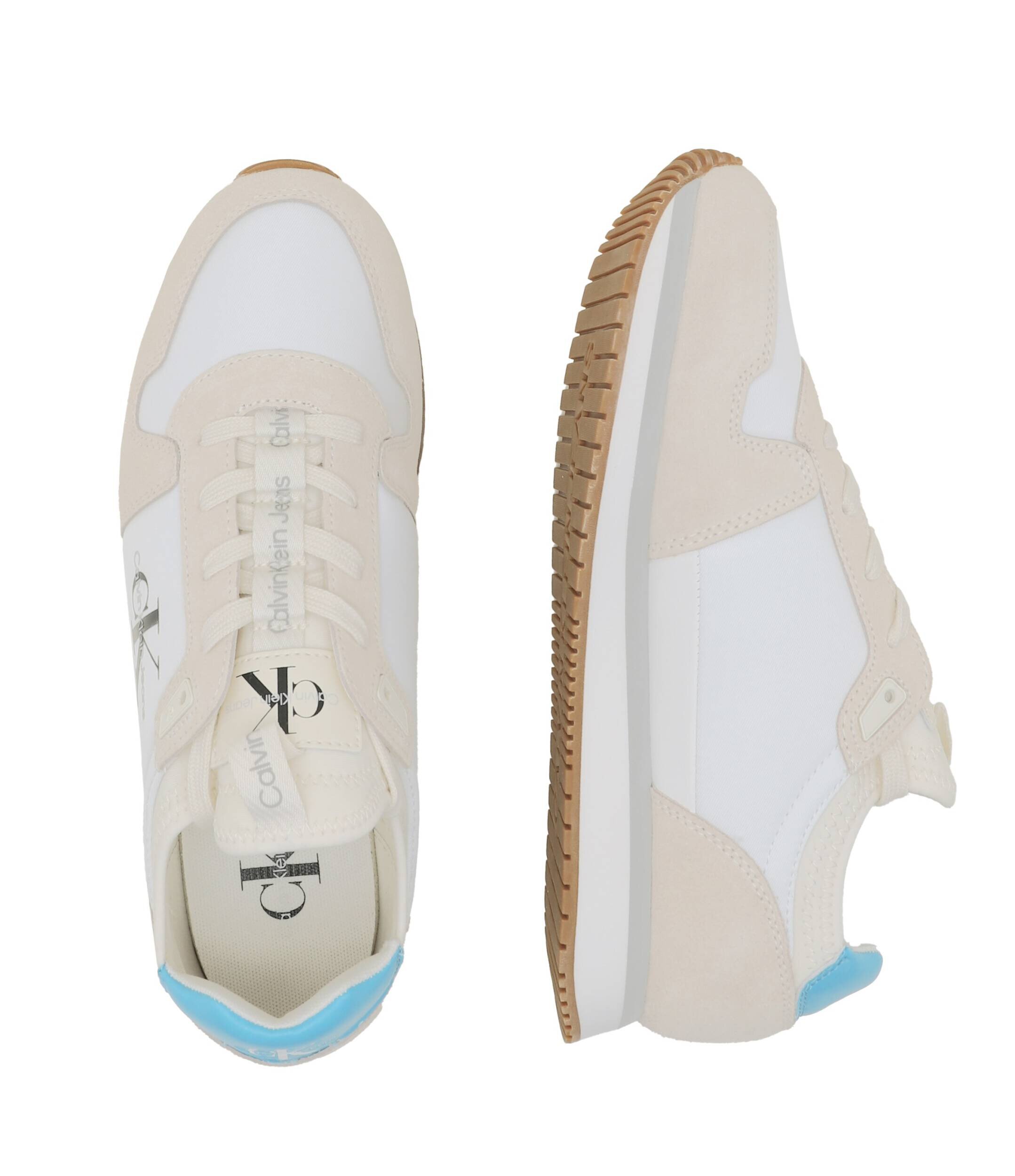 Calvin Klein Jeans Sneakers cu adaos de piele