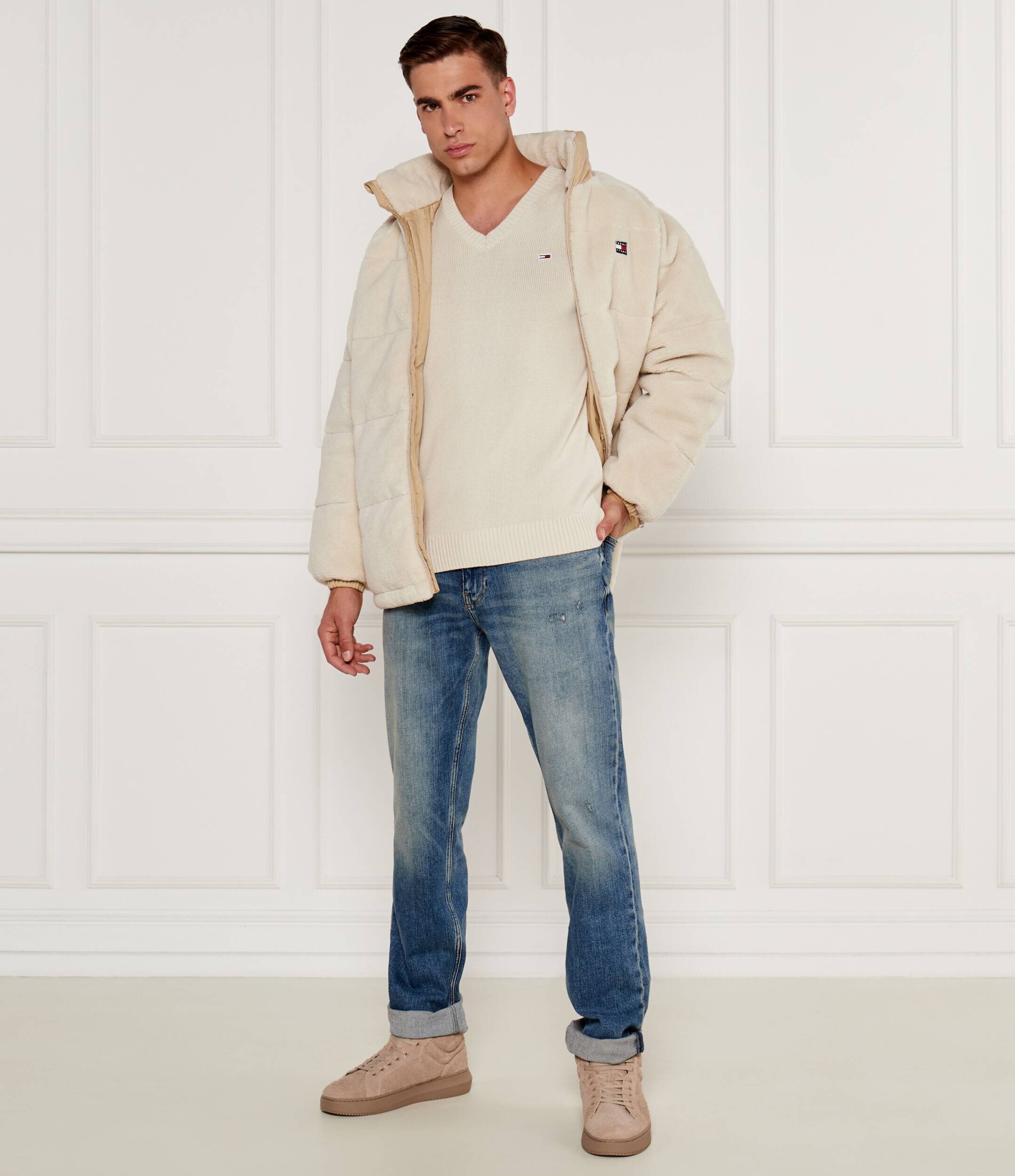Calvin Klein Jeans Sneakers | piele întoarsă