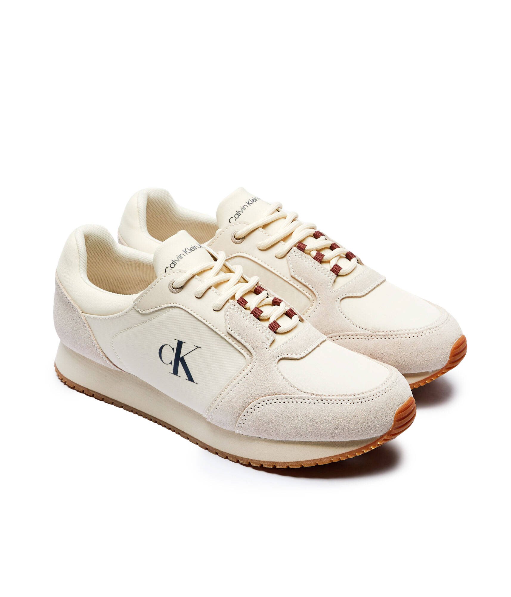 Calvin Klein Jeans Sneakers Retro Sock Runner cu adaos de piele