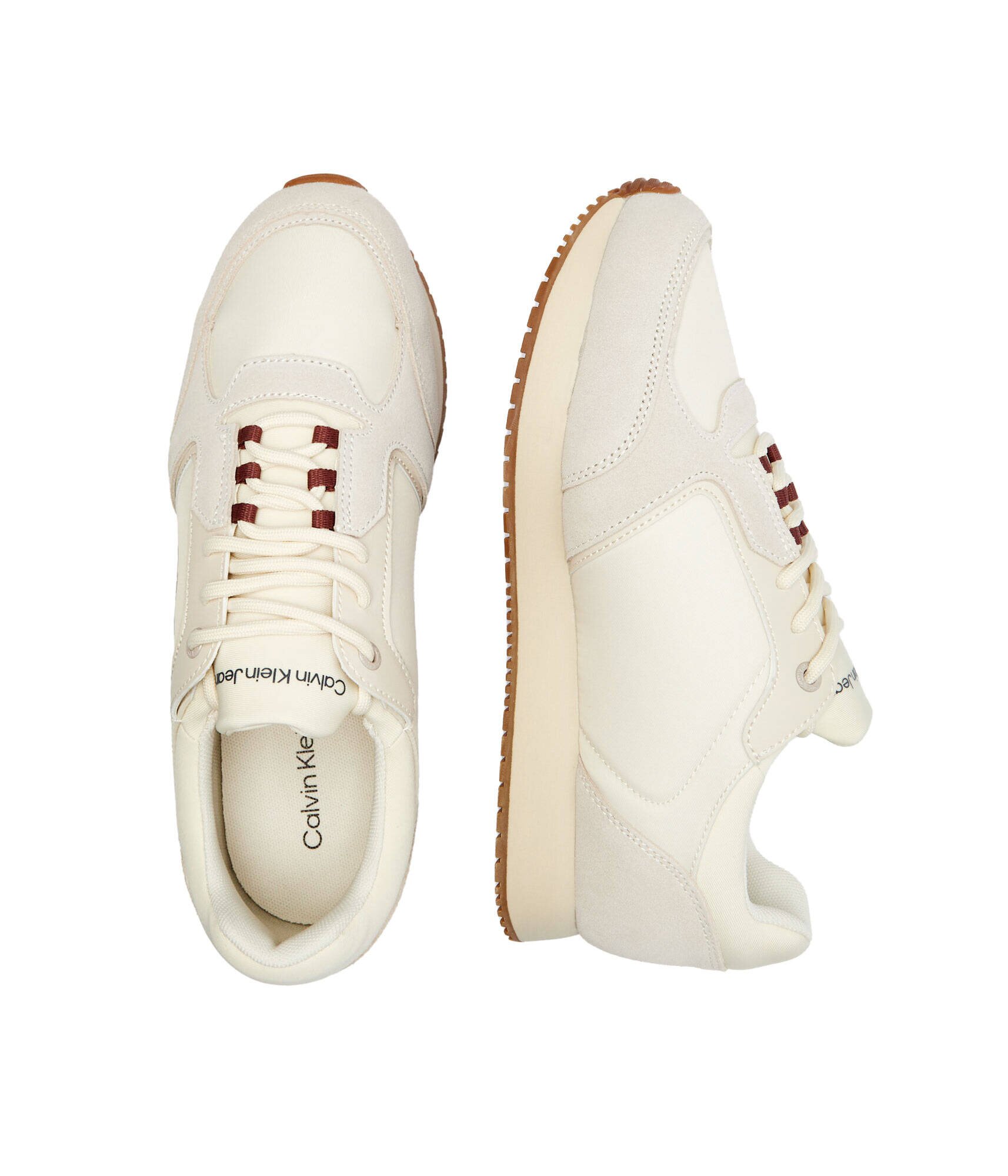 Calvin Klein Jeans Sneakers Retro Sock Runner cu adaos de piele