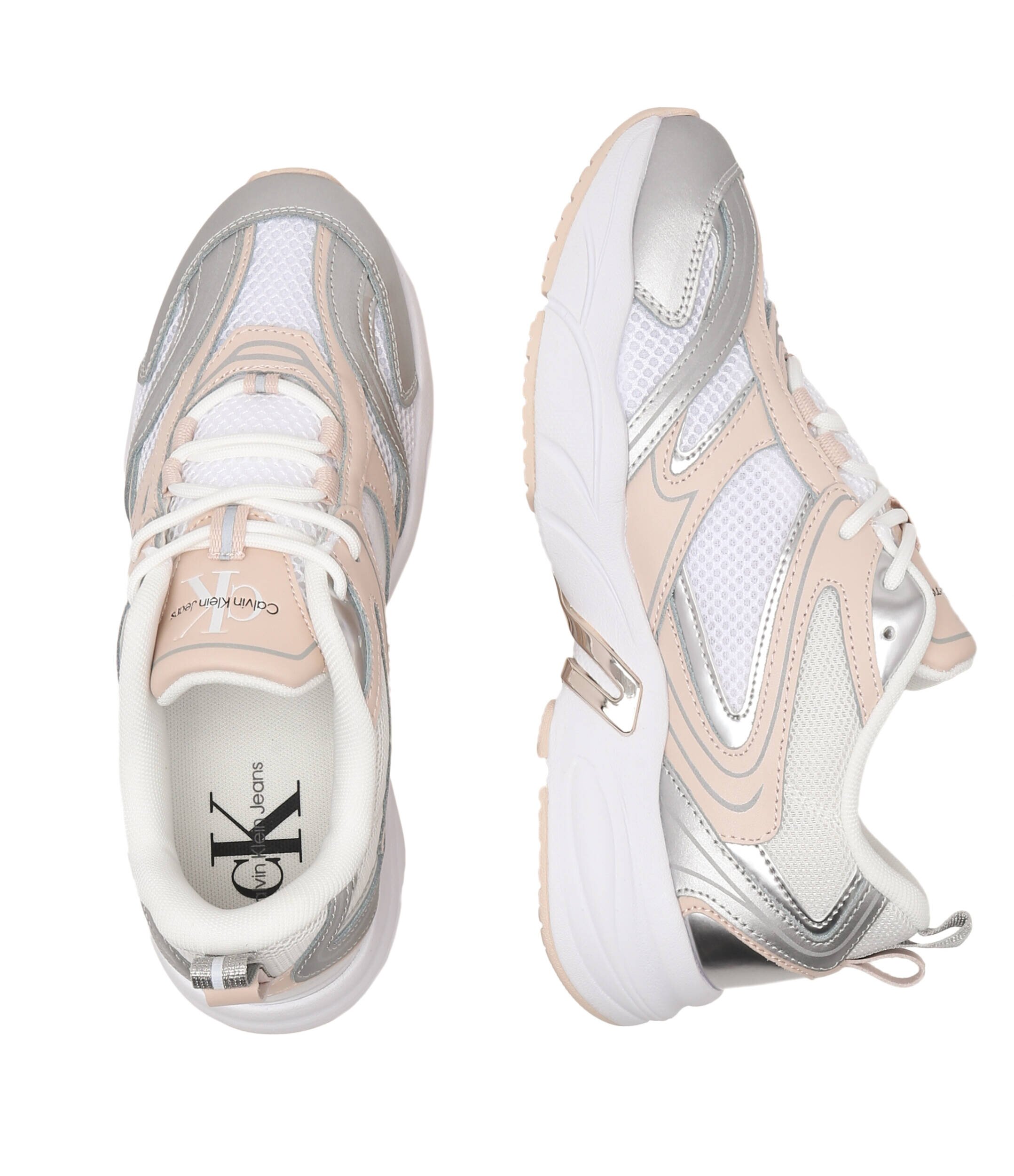 Calvin Klein Jeans Sneakers Retro Tennis cu adaos de piele