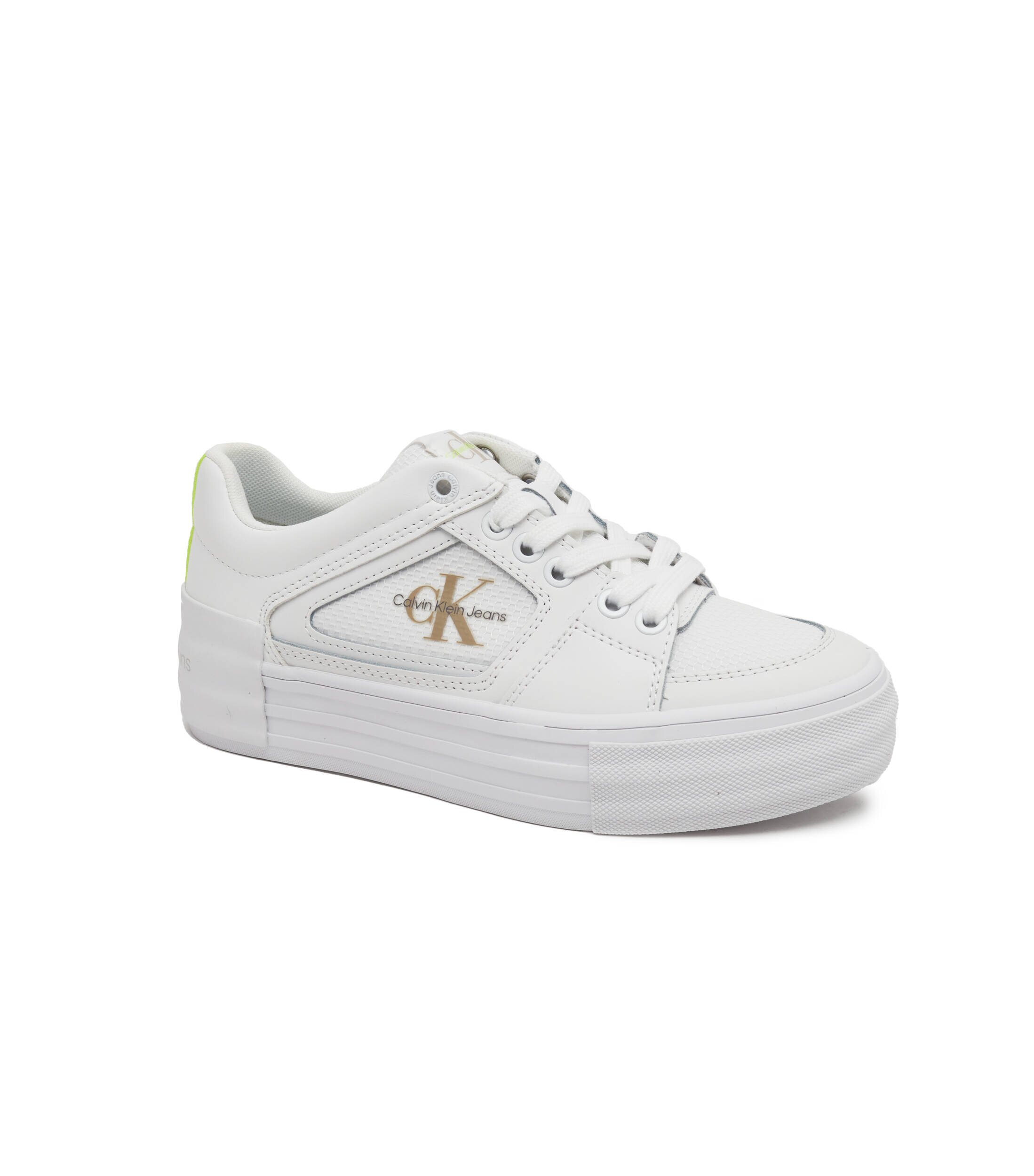 Calvin Klein Jeans Sneakers Vulc Flatform cu adaos de piele