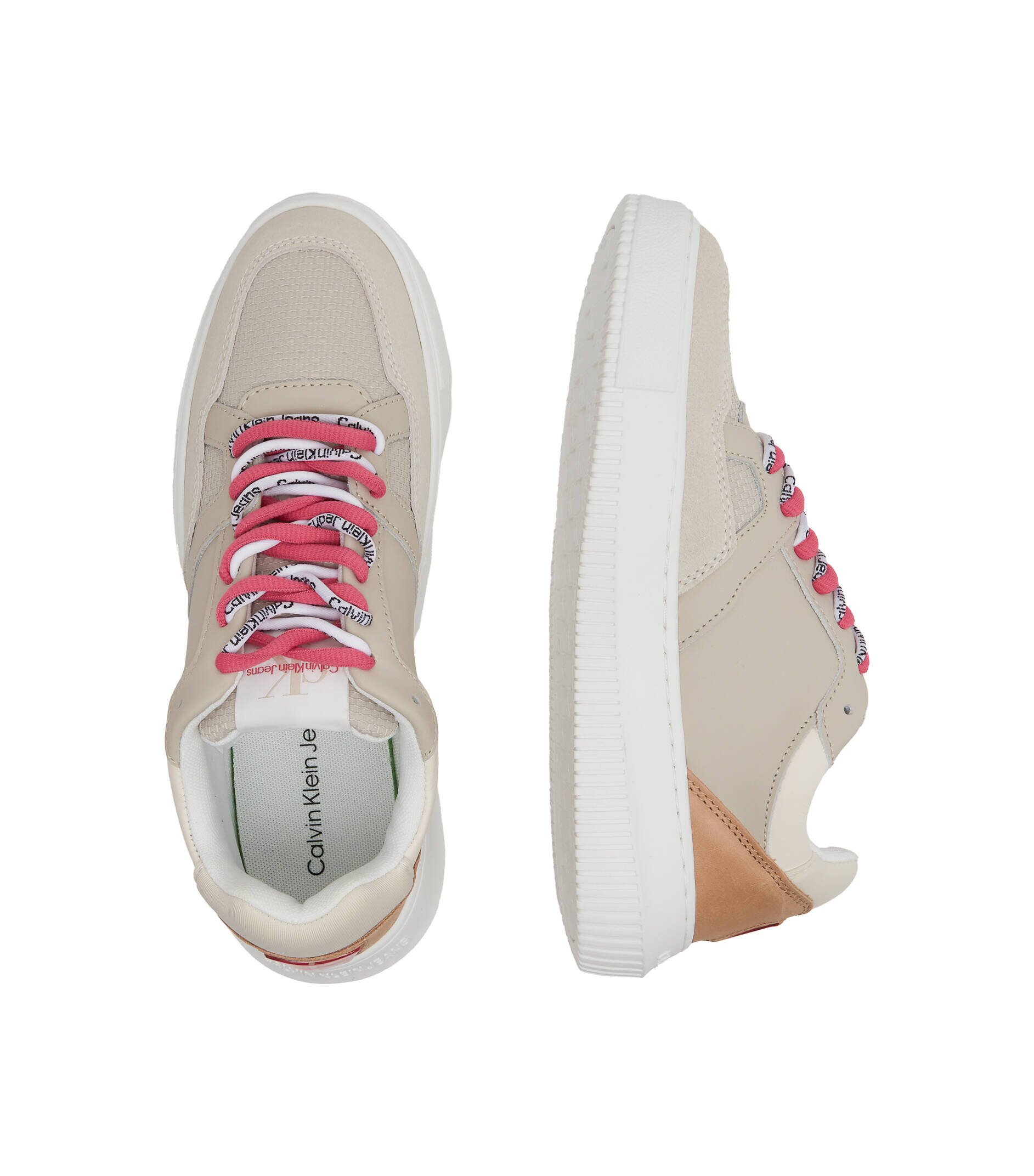 Calvin Klein Jeans Teniși din piele Cupsole